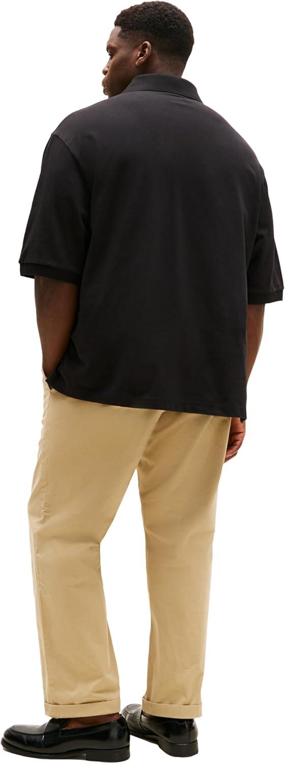 imageTommy Hilfiger Mens Short Sleeve Cotton Classic Fit Pique Polo Shirt Big ampamp TallTommy Black