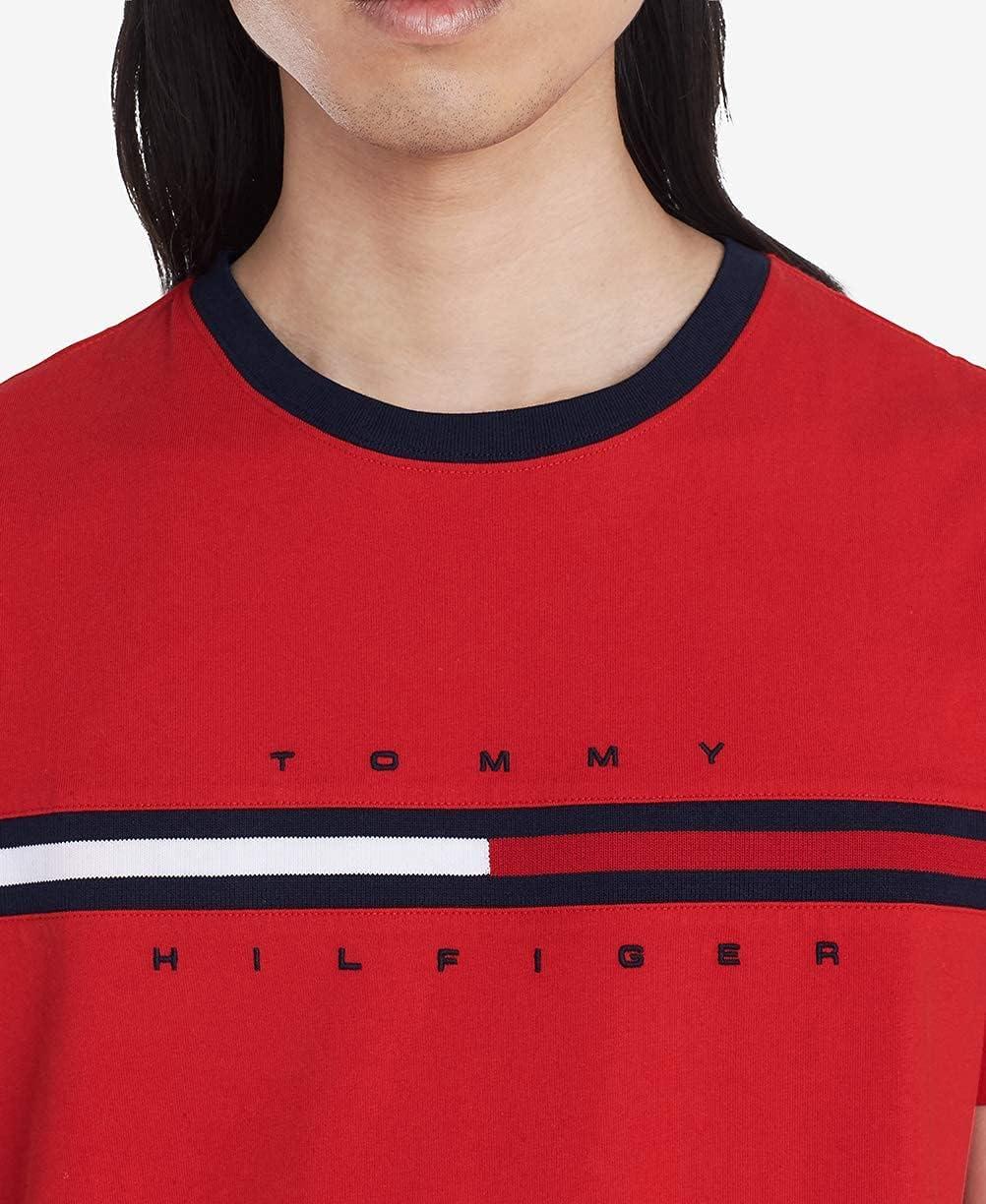 imageTommy Hilfiger Mens Short Sleeve Tino TShirtApple Red