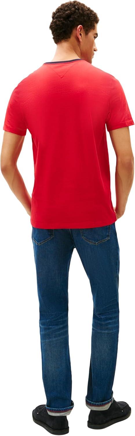 imageTommy Hilfiger Mens Short Sleeve Tino TShirtApple Red
