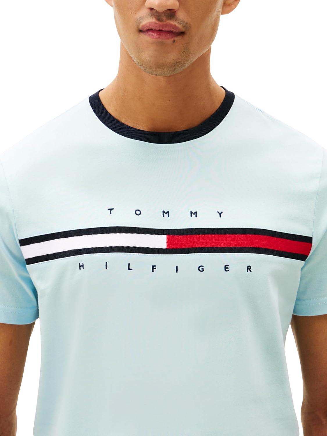 imageTommy Hilfiger Mens Short Sleeve Tino TShirtCorydalis Blue