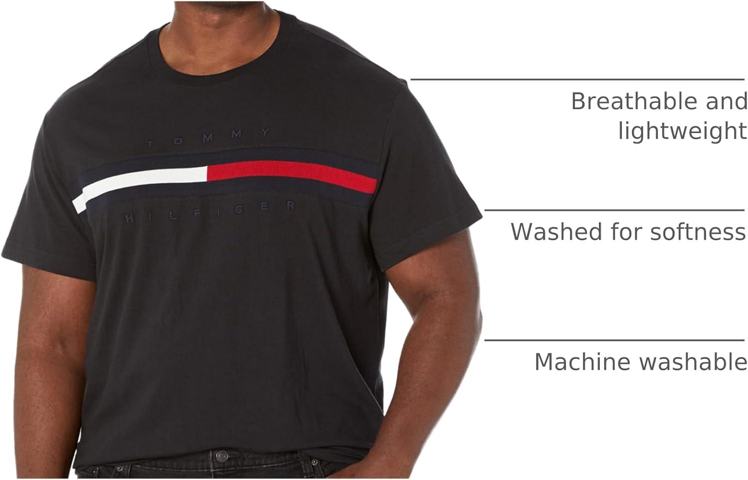 imageTommy Hilfiger Mens Short Sleeve Tino TShirtDark Sable