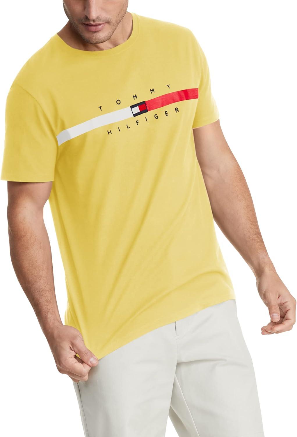 imageTommy Hilfiger Mens Short Sleeve Tino TShirtGoldfinch