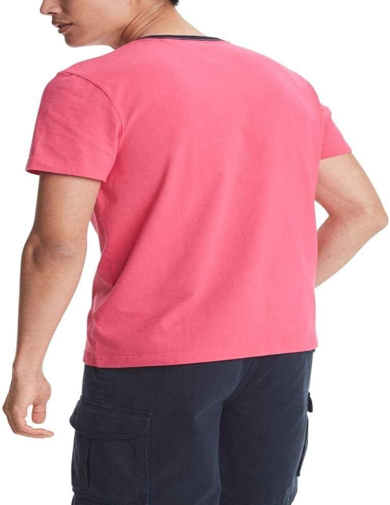 imageTommy Hilfiger Mens Short Sleeve Tino TShirtRaspberry Rose