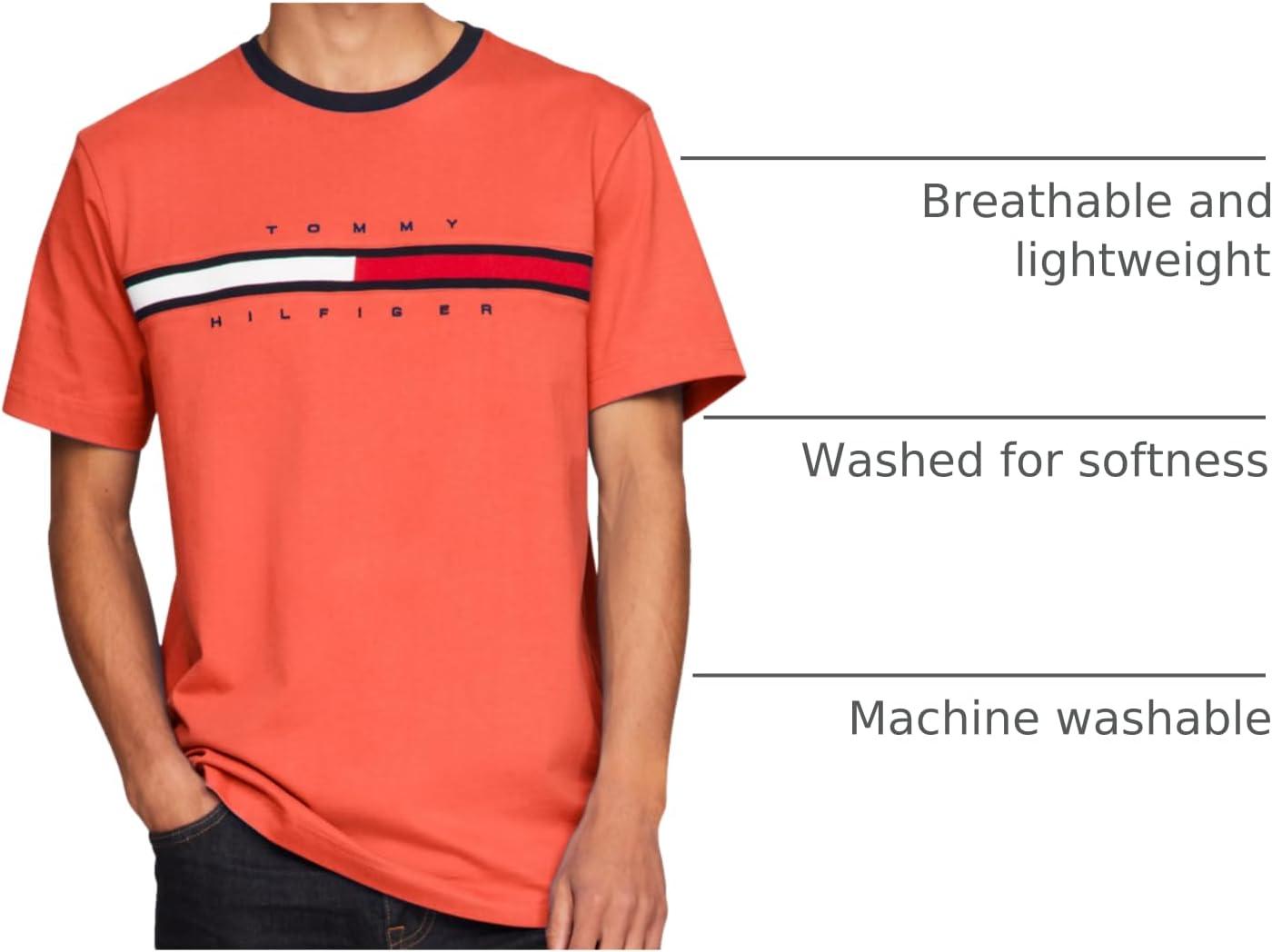 imageTommy Hilfiger Mens Short Sleeve Tino TShirtRouge