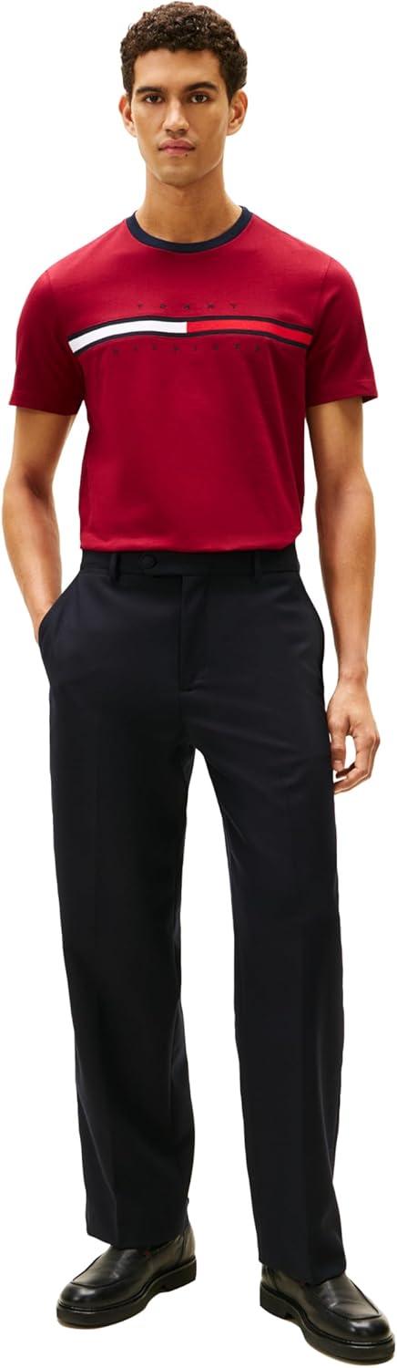 imageTommy Hilfiger Mens Short Sleeve Tino TShirtRouge