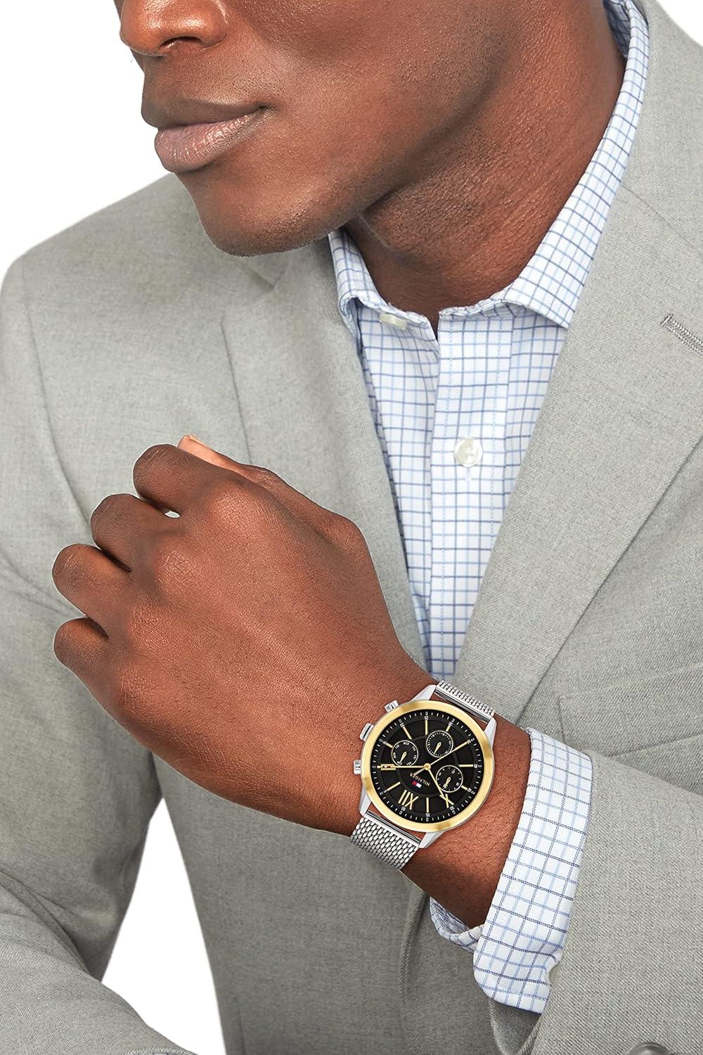imageTommy Hilfiger Mens Stainless Steel Quartz Watches Redefining StyleBlack
