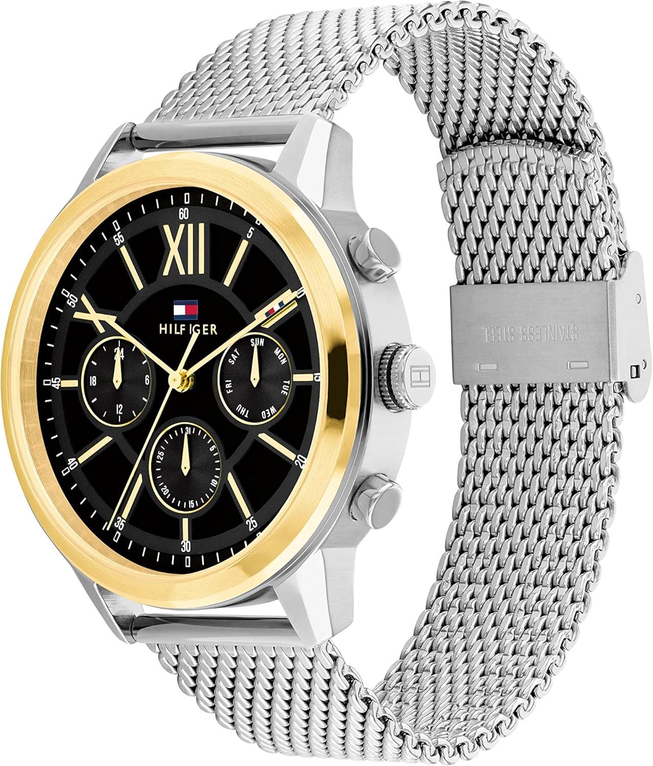 imageTommy Hilfiger Mens Stainless Steel Quartz Watches Redefining StyleBlack