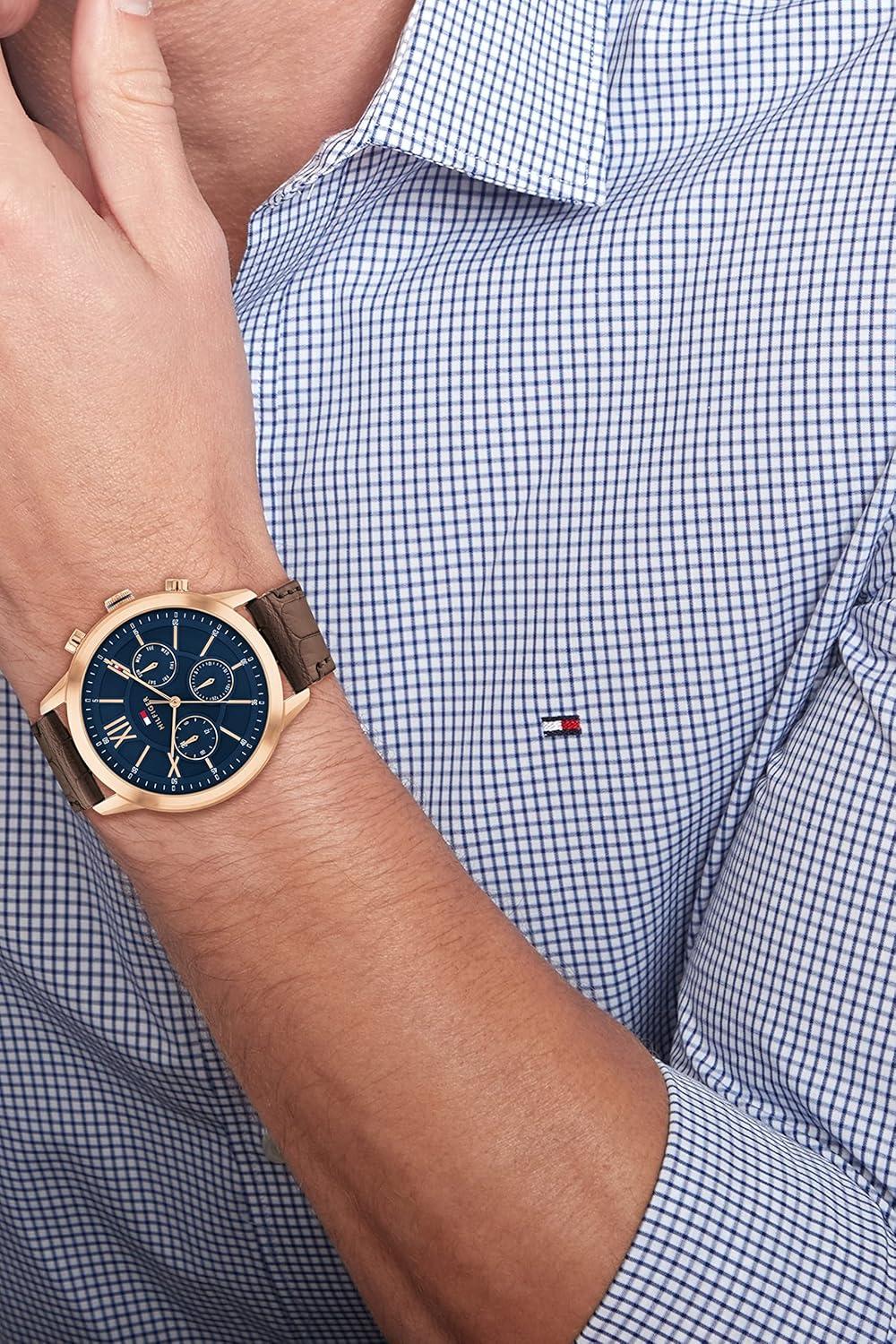 imageTommy Hilfiger Mens Stainless Steel Quartz Watches Redefining StyleBlue