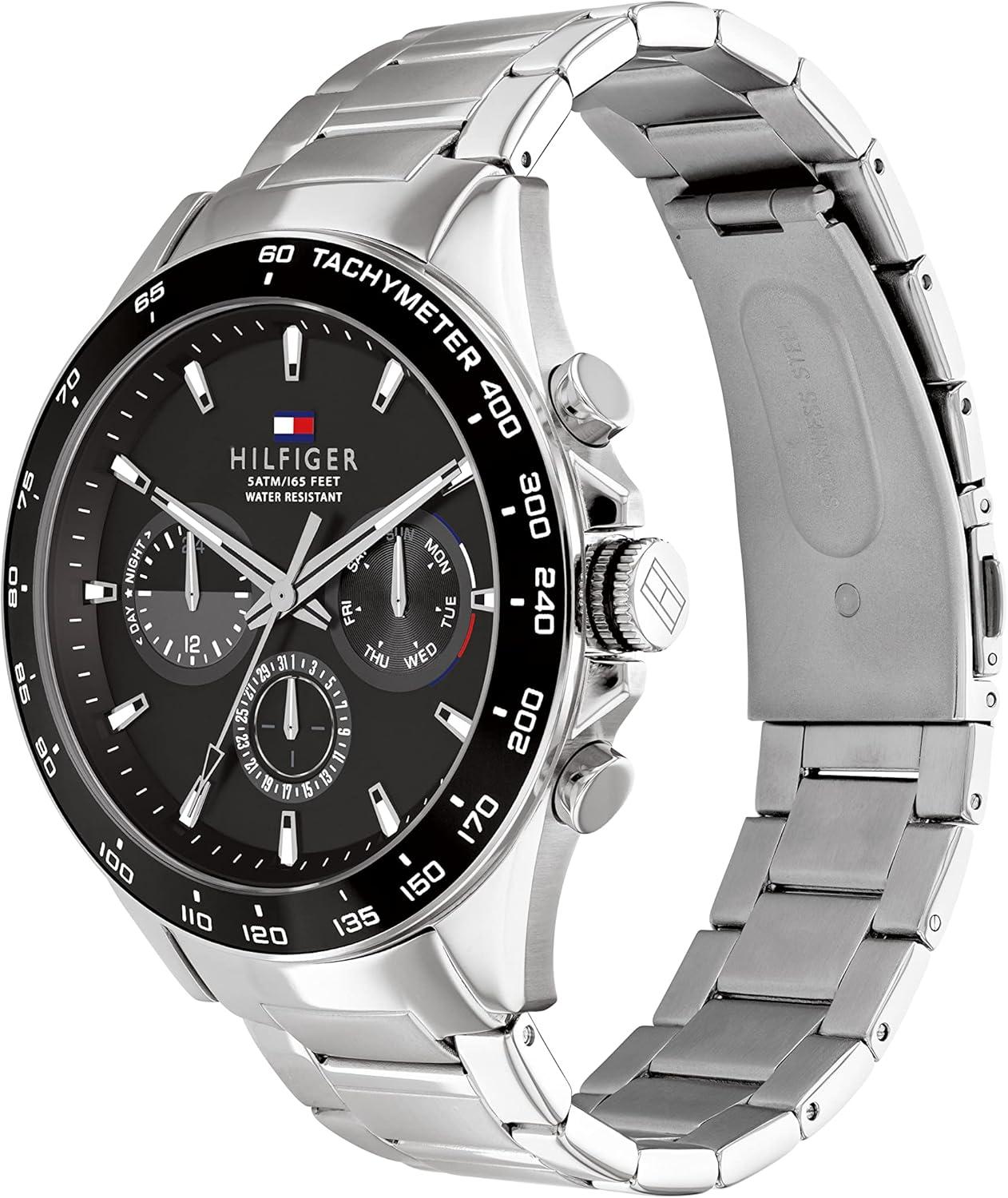 imageTommy Hilfiger Mens Stainless Steel Quartz WatchesBlack