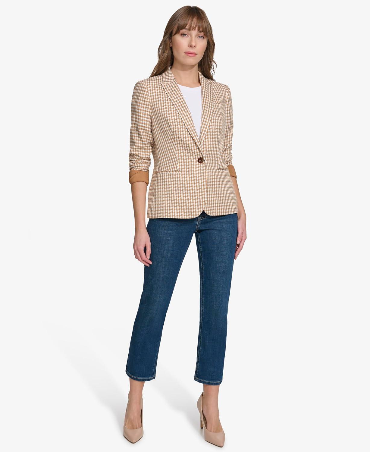imageTommy Hilfiger Solid BlazerTobaccoIvory