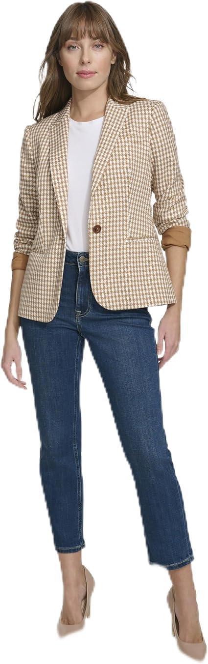 imageTommy Hilfiger Solid BlazerTobaccoIvory