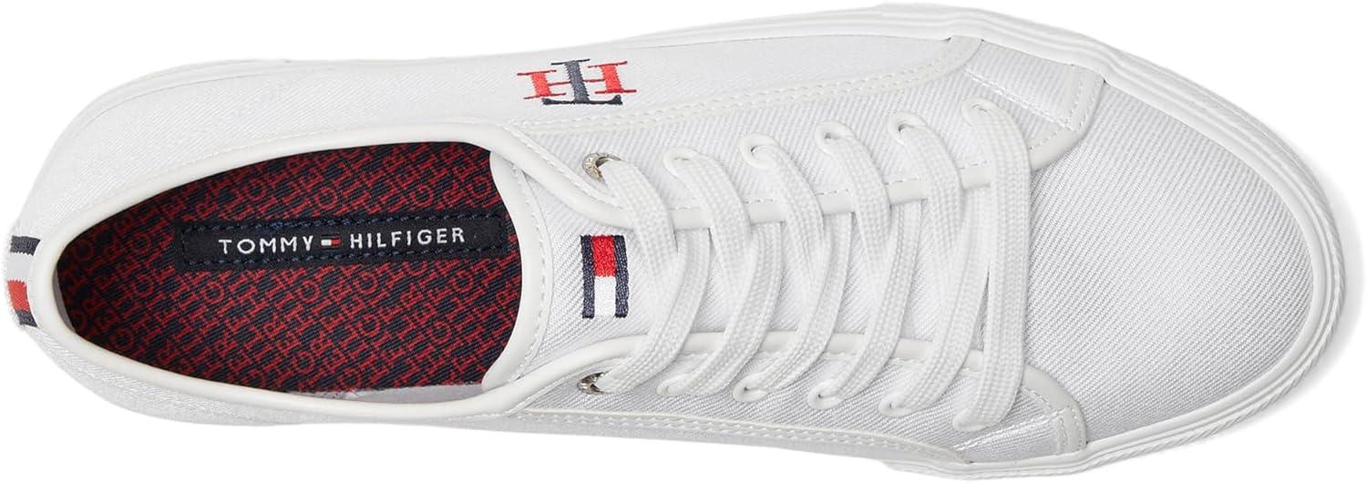imageTommy Hilfiger Womens Alezya SneakersWhite Stripe Multi