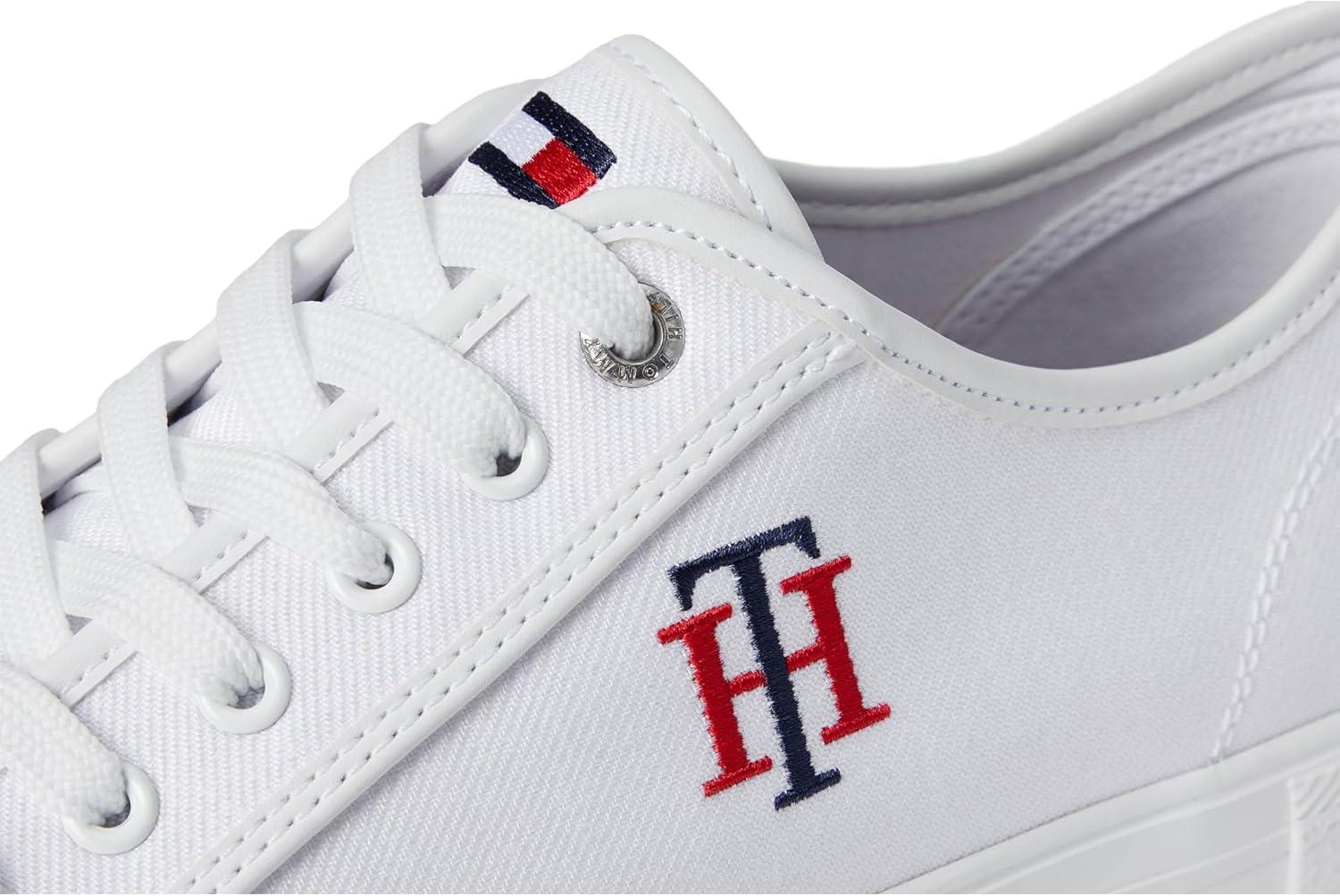 imageTommy Hilfiger Womens Alezya SneakersWhite Stripe Multi