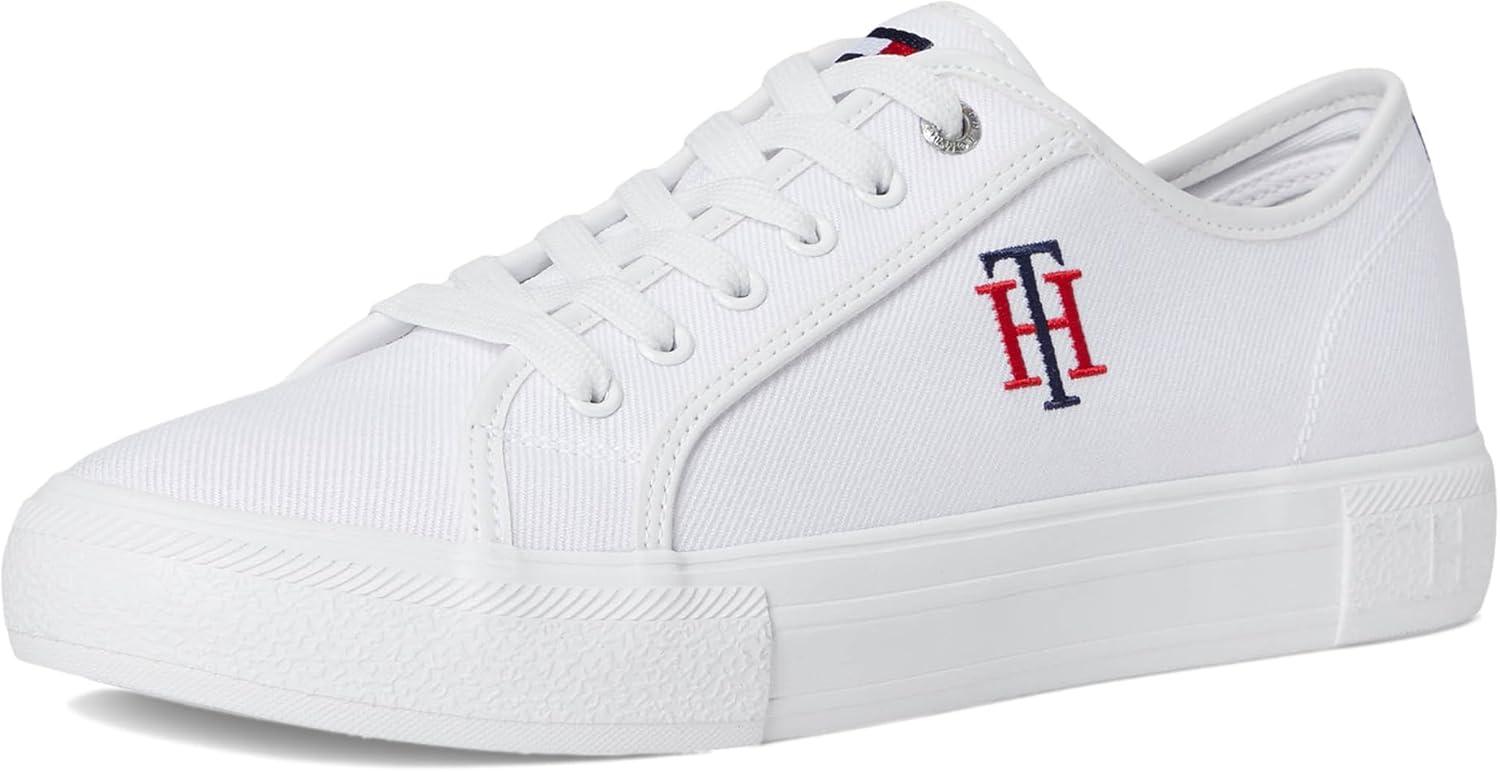 imageTommy Hilfiger Womens Alezya SneakersWhite Stripe Multi