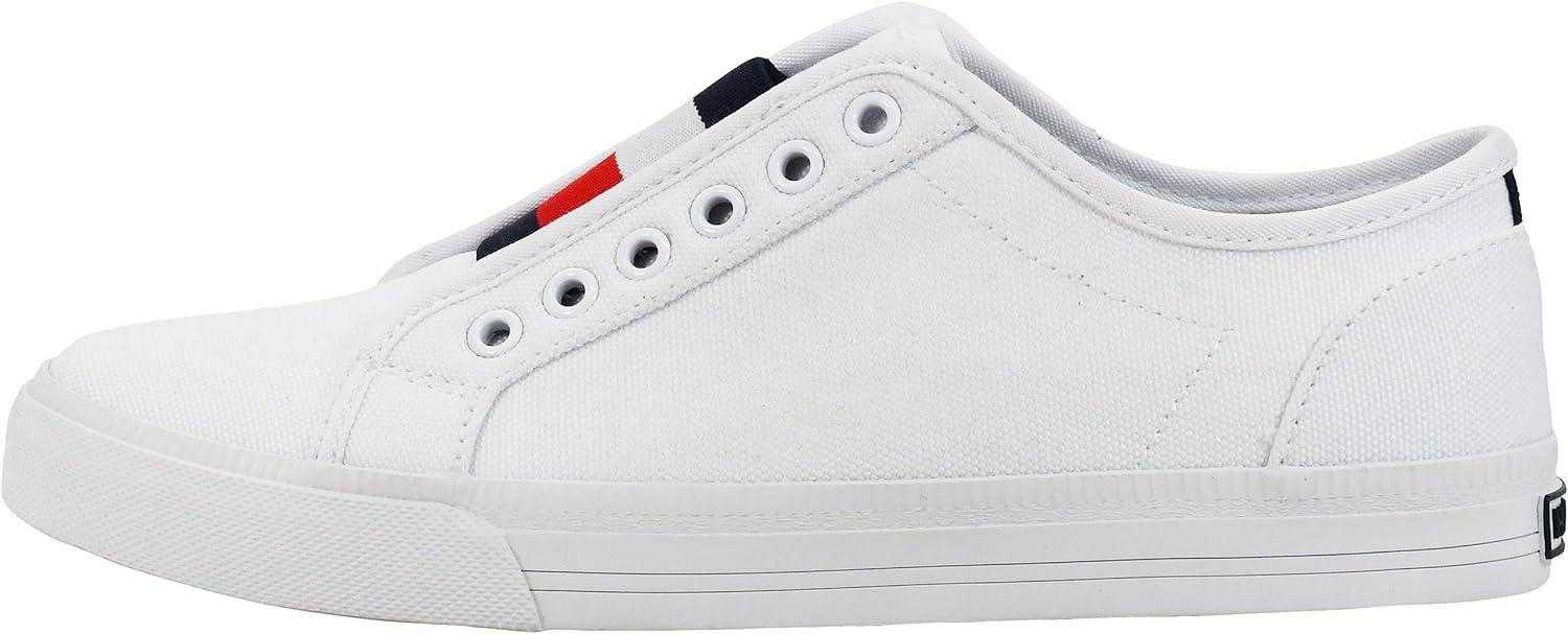 imageTommy Hilfiger Womens Anni SlipOn SneakerWhite Canvas