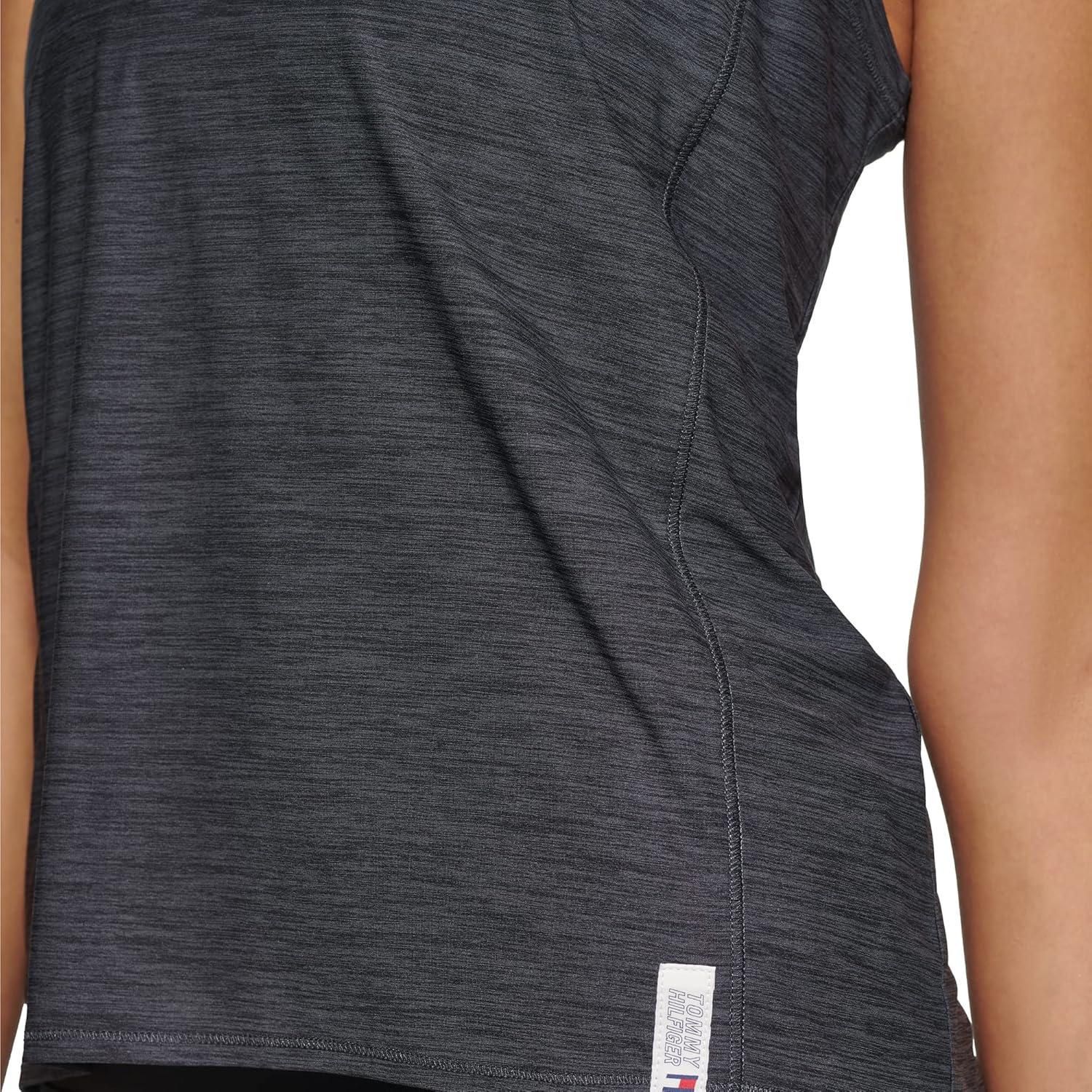 imageTommy Hilfiger Womens Basic Crewneck Performance Tank TopBlack
