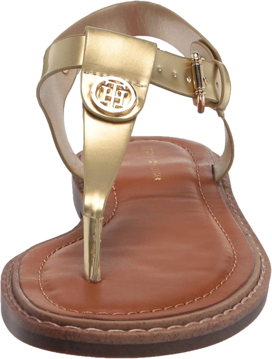 imageTommy Hilfiger Womens Bennia SandalGold Patent