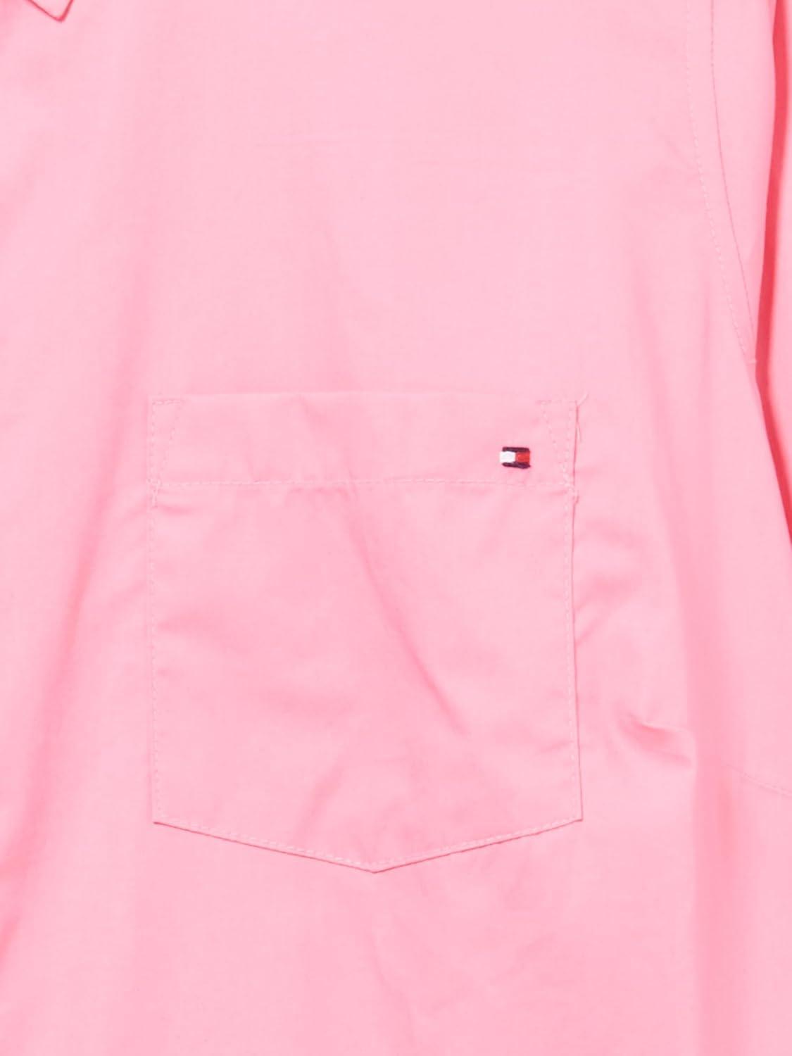 imageTommy Hilfiger Womens Button Down Long Sleeve Collared Shirt with Chest PocketPeony