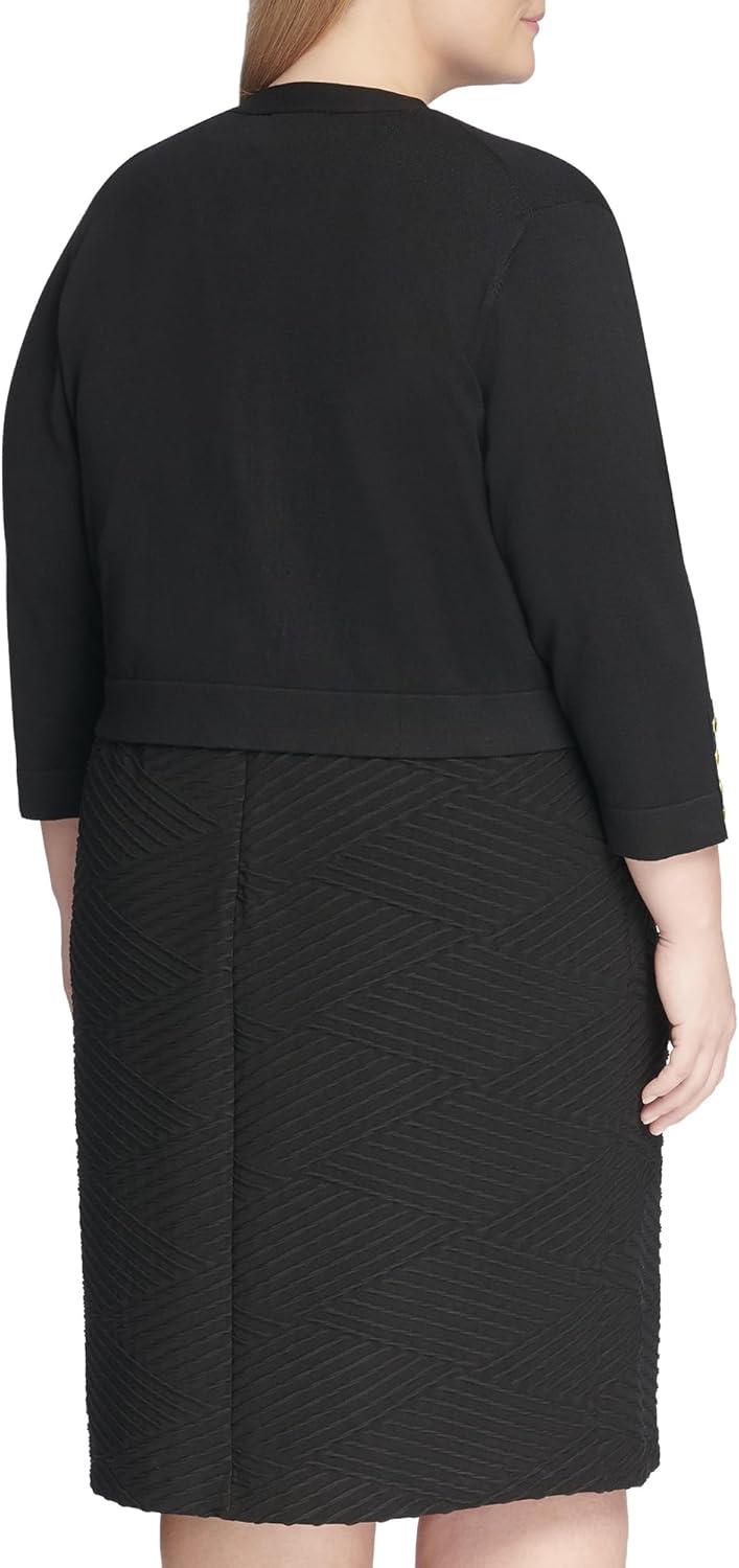 imageTommy Hilfiger Womens Button Sleeve ShrugBlack