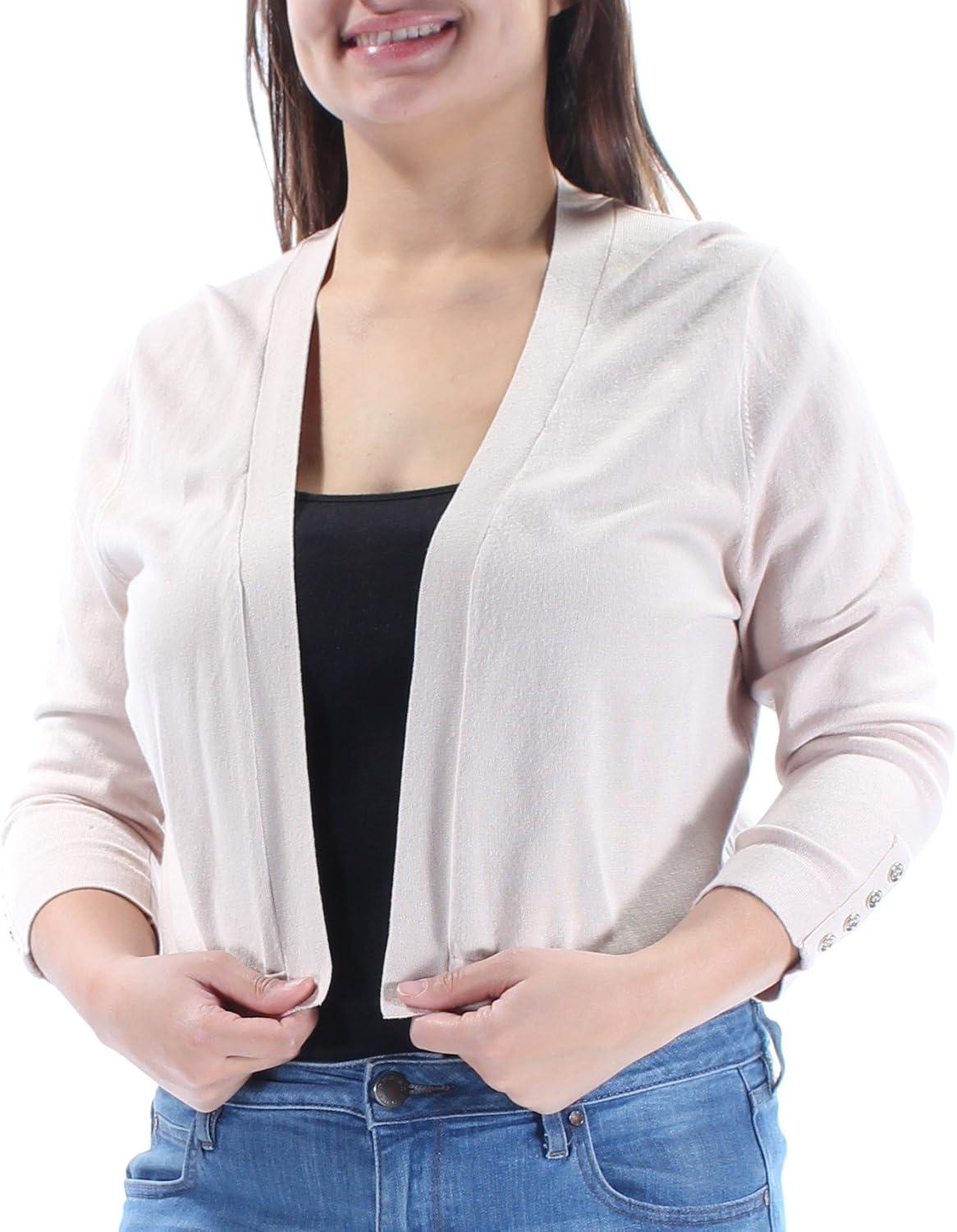 imageTommy Hilfiger Womens Button Sleeve ShrugChino