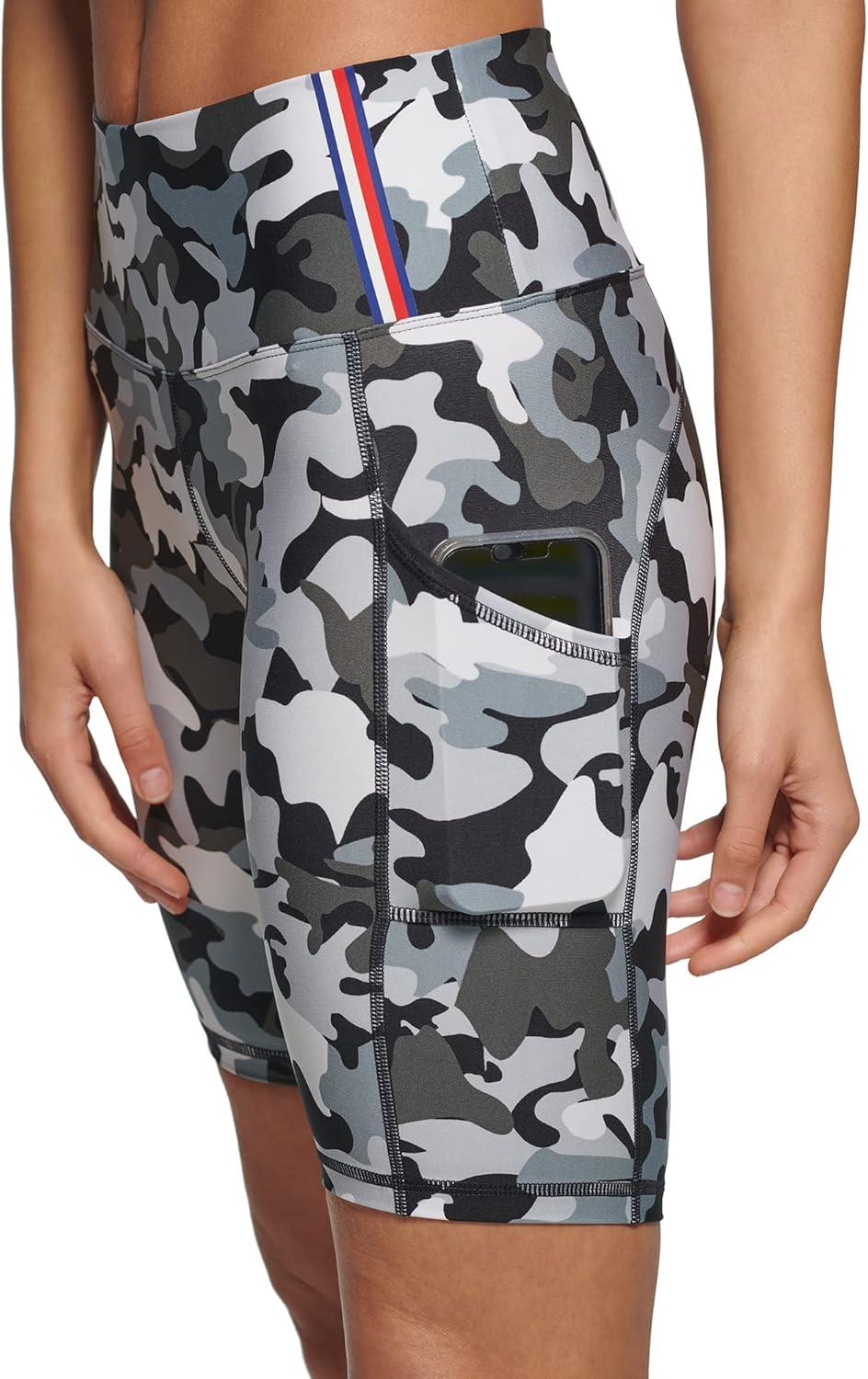imageTommy Hilfiger Womens Camo LowRise Biker ShortBlack Combo