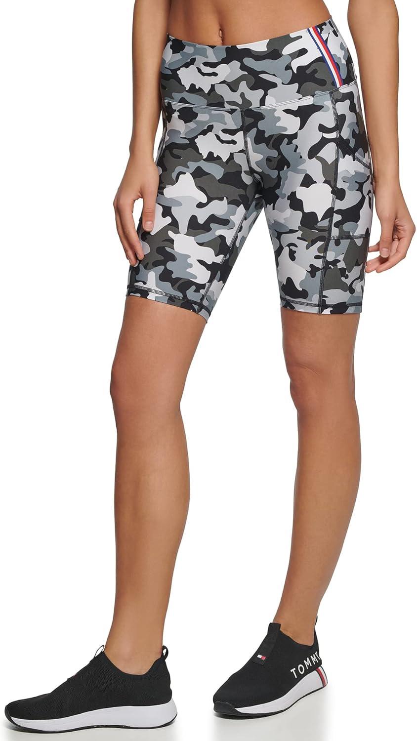imageTommy Hilfiger Womens Camo LowRise Biker ShortBlack Combo