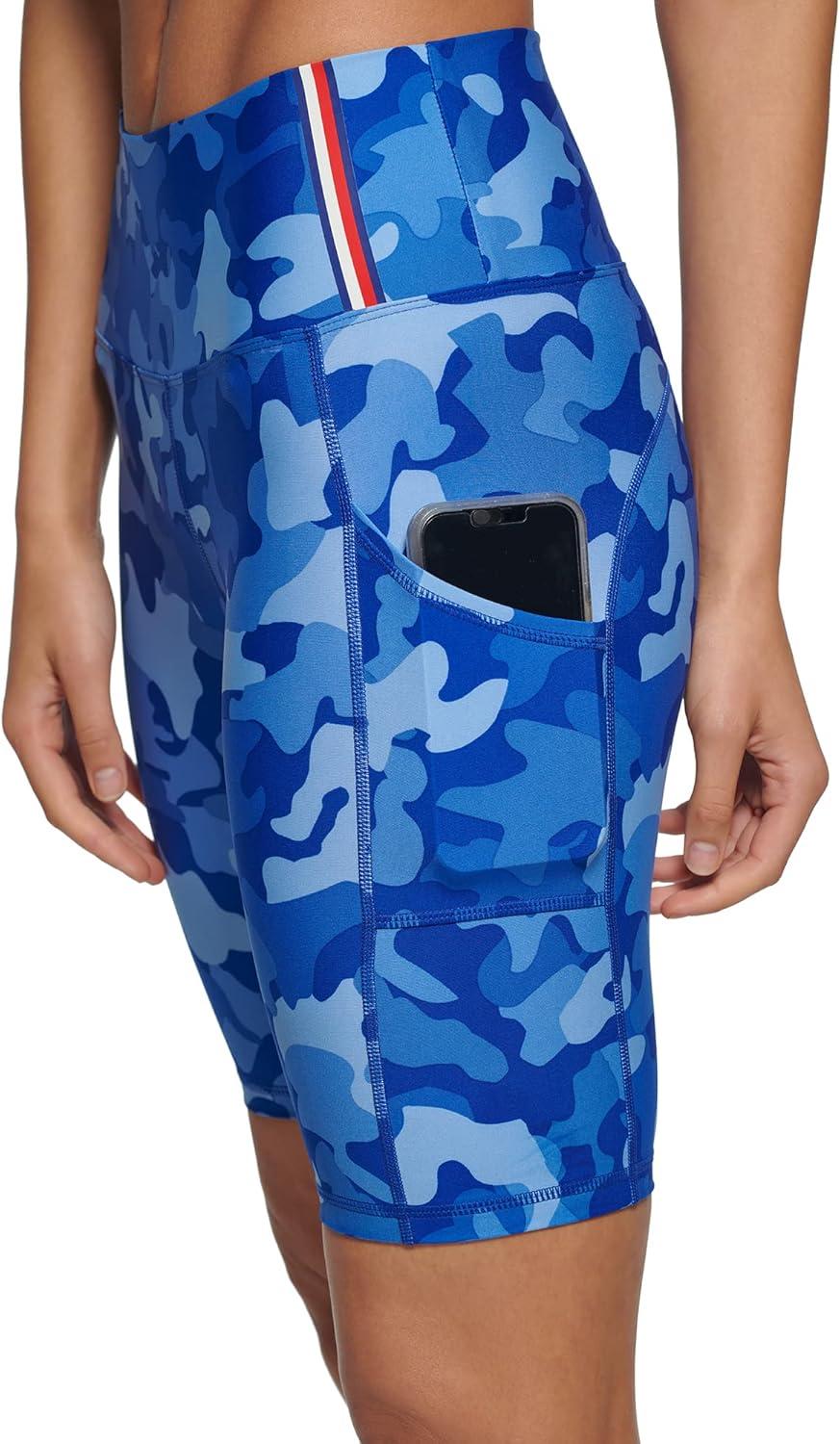 imageTommy Hilfiger Womens Camo LowRise Biker ShortLapis Combo