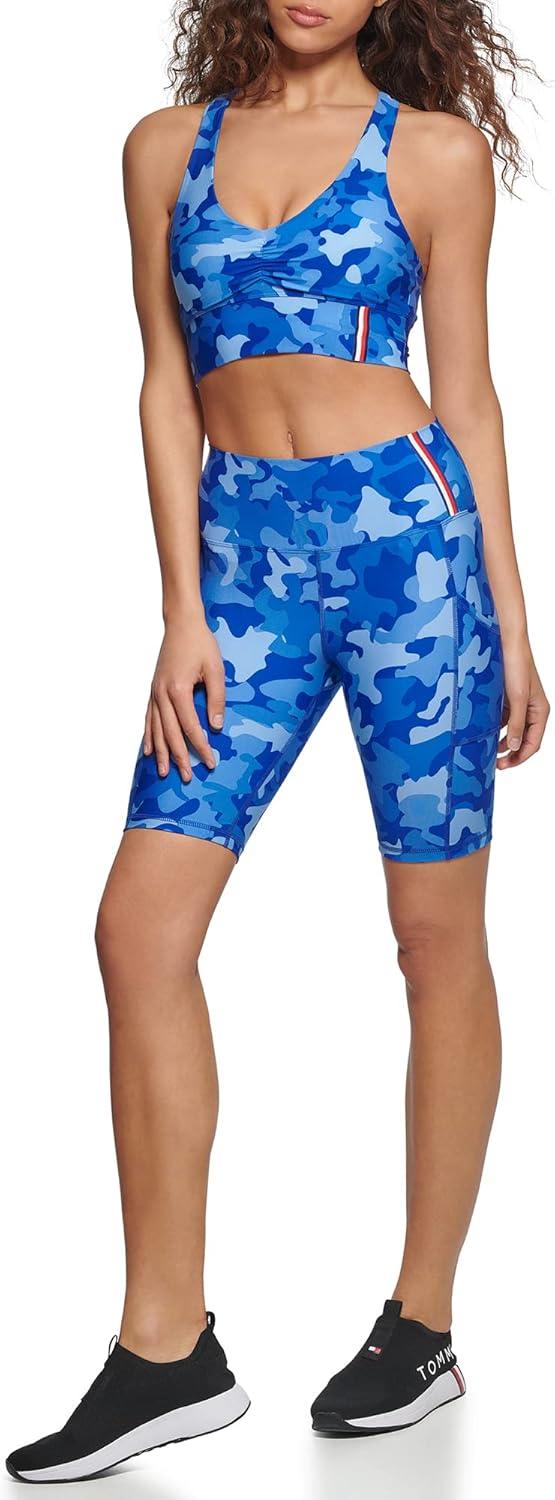 imageTommy Hilfiger Womens Camo LowRise Biker ShortLapis Combo