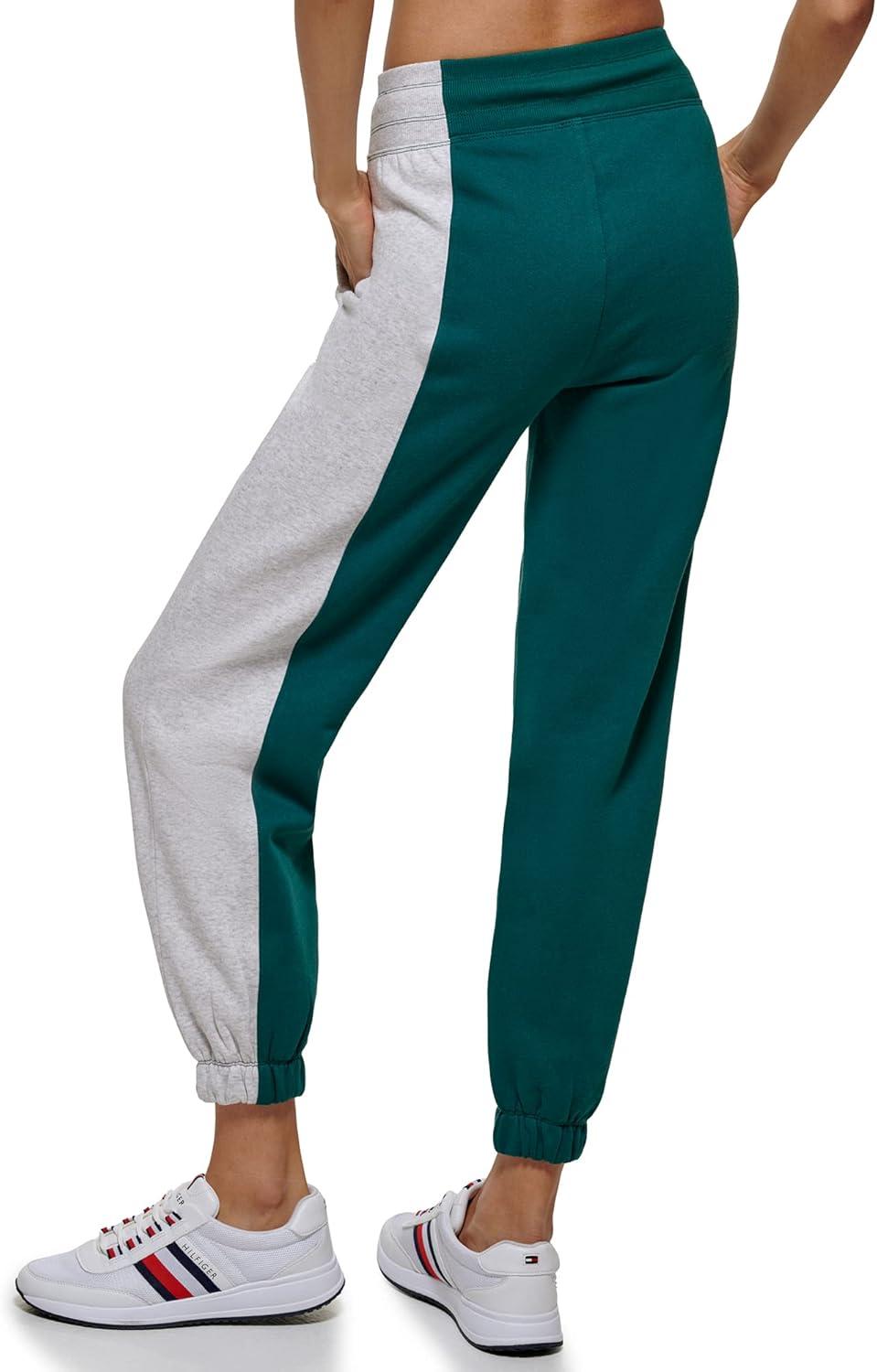 imageTommy Hilfiger Womens Full Leg Logo Fleece Jogger SweatpantsBotanical