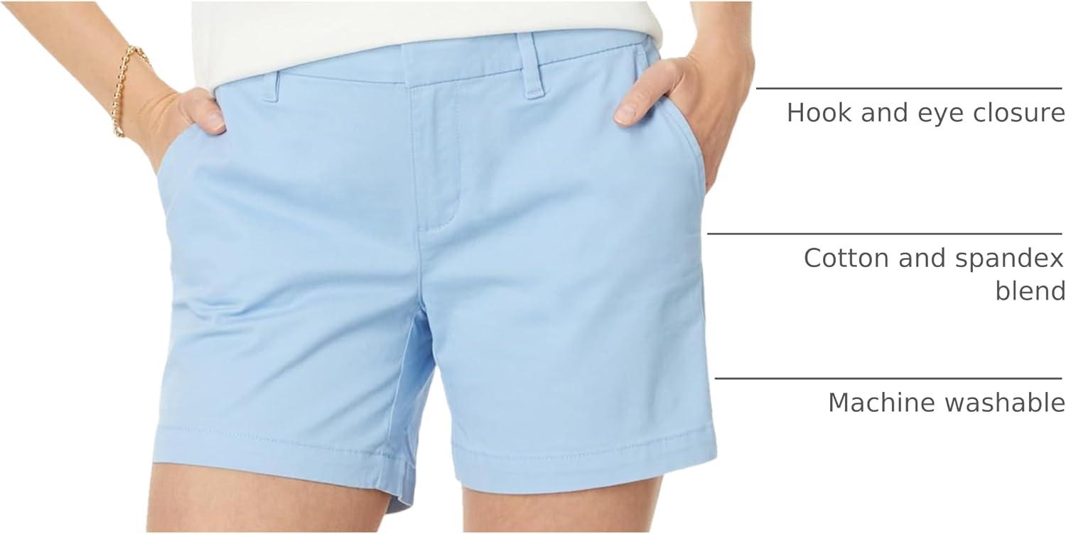 imageTommy Hilfiger Womens Hollywood Mid Rise Business Casual Chino ShortsBreeze
