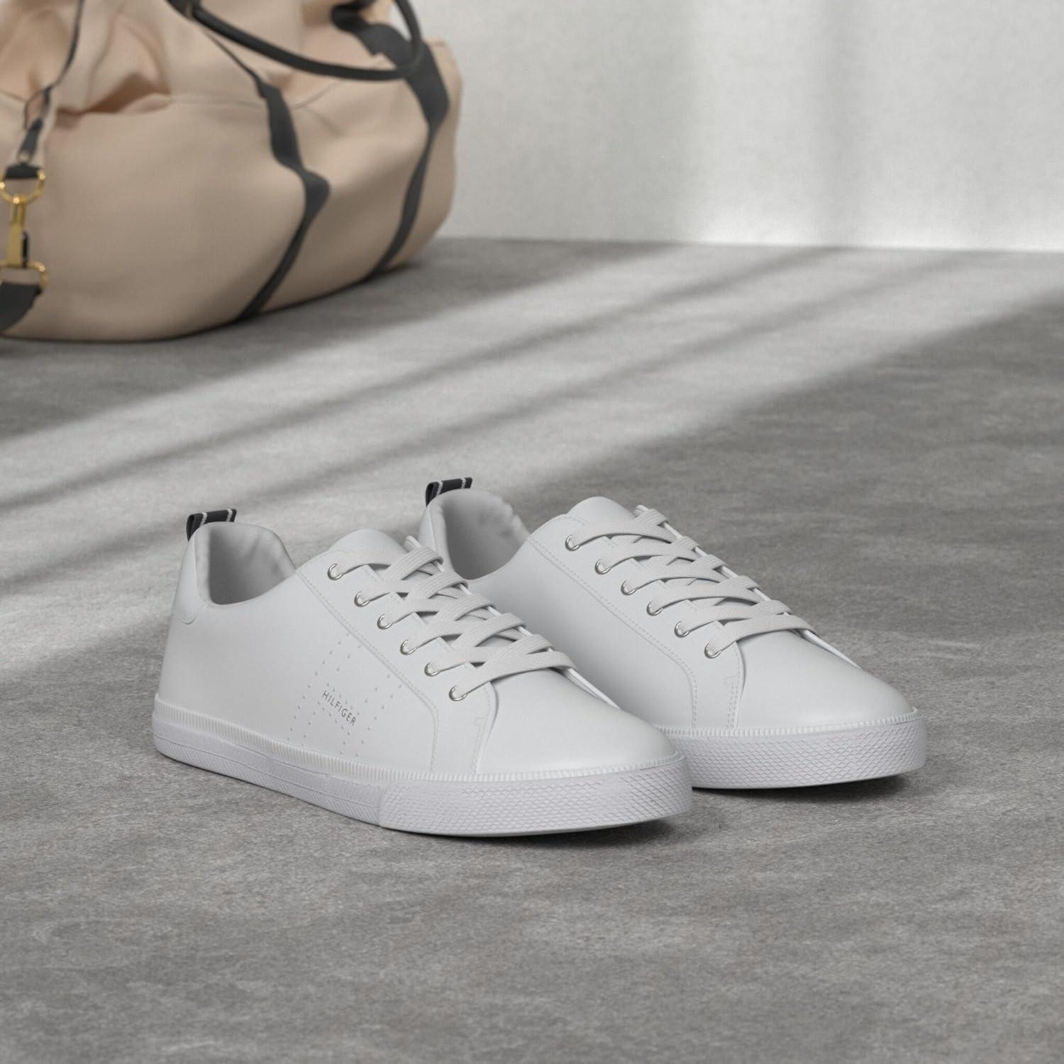 imageTommy Hilfiger Womens Lelita SneakerWhite Leather