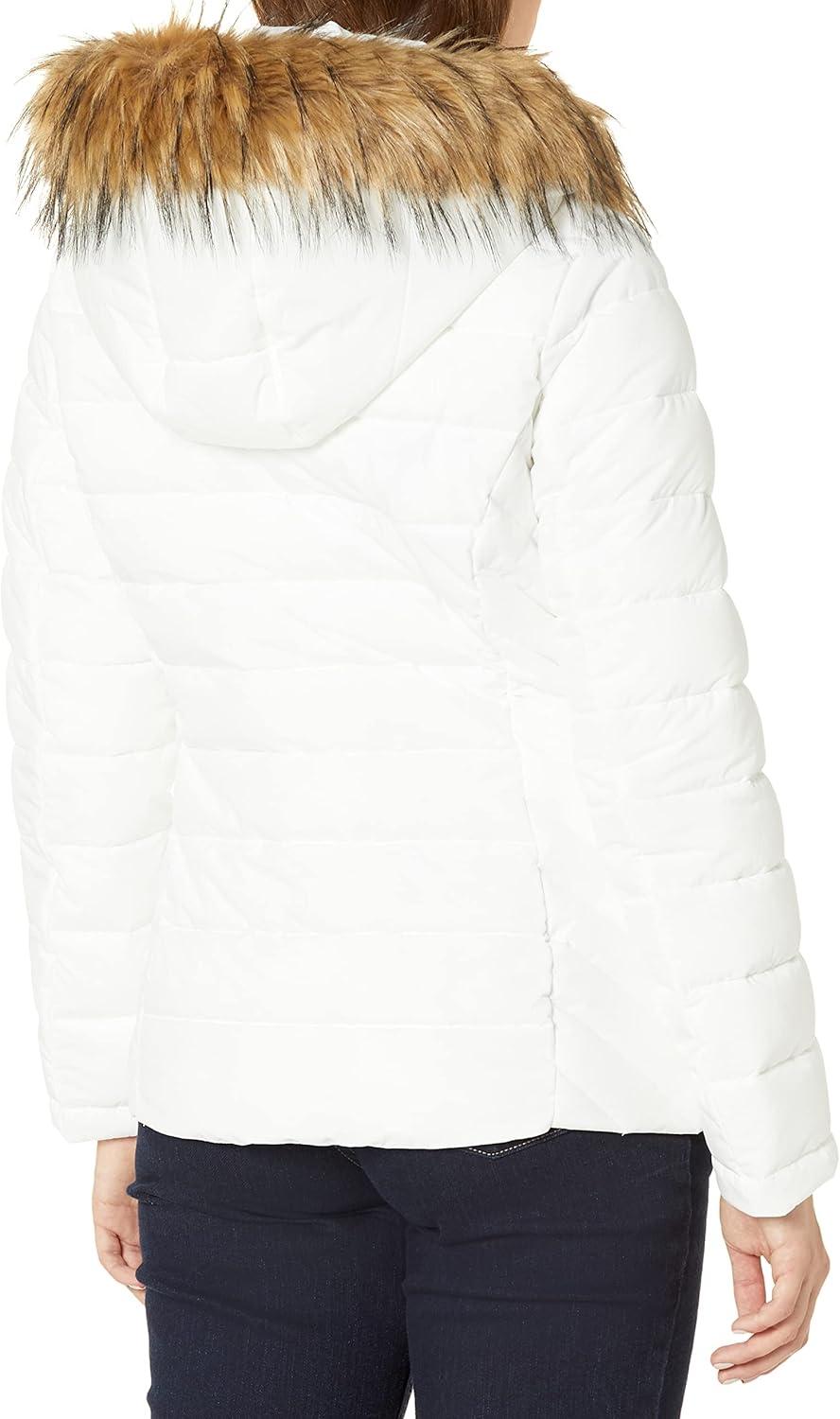 imageTommy Hilfiger Womens Short Puffer JacketSnowy White