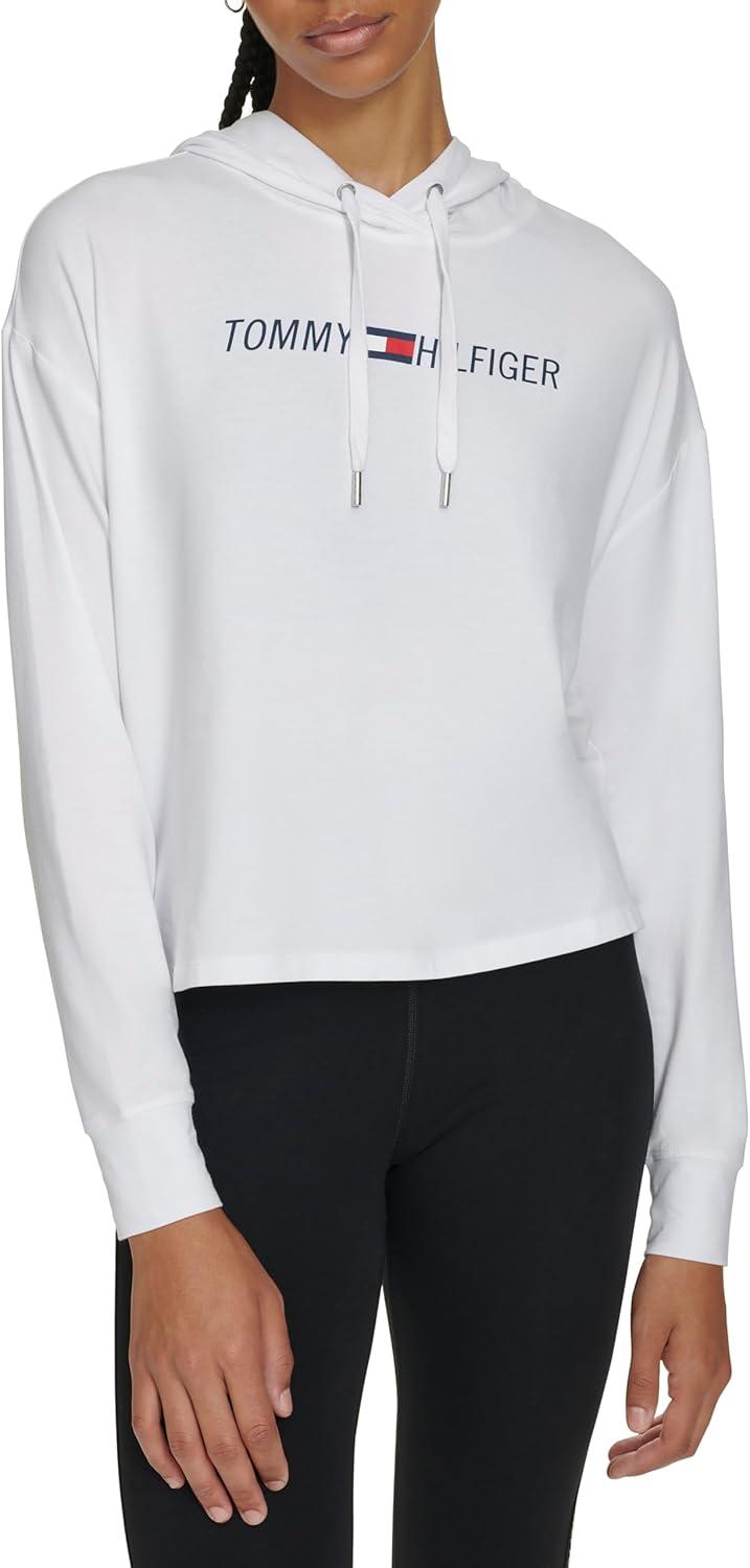 imageTommy Hilfiger Womens Solid Short Sleeve Pique Polo ShirtBright White
