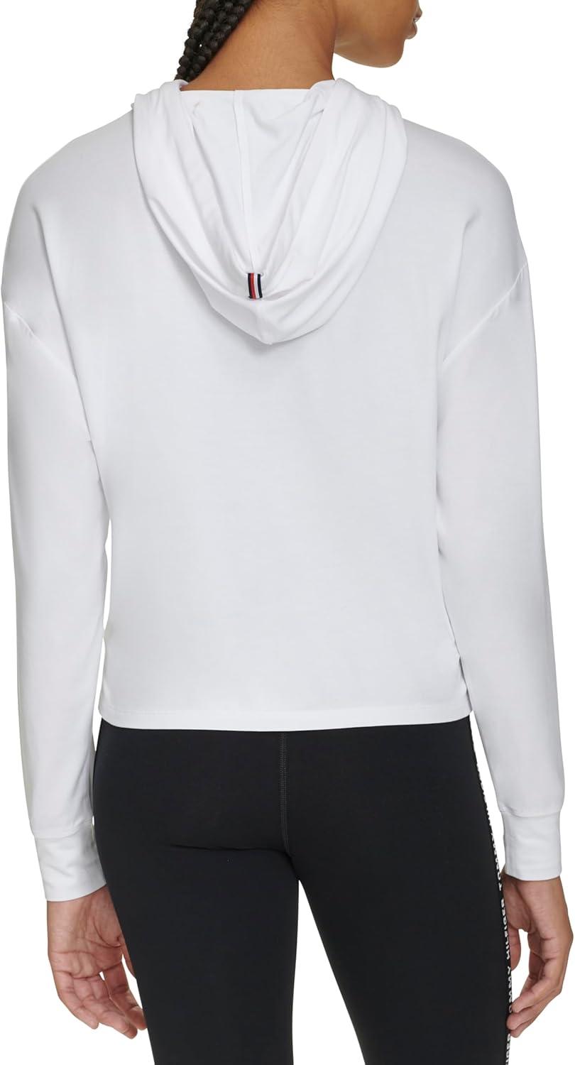 imageTommy Hilfiger Womens Solid Short Sleeve Pique Polo ShirtBright White