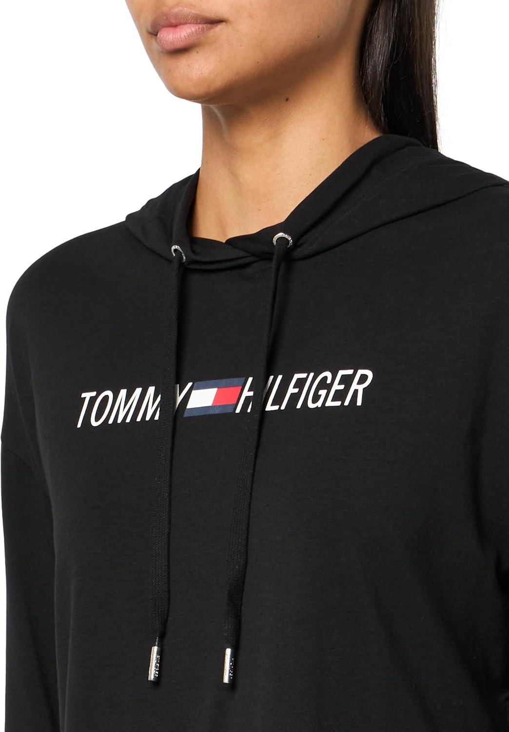 imageTommy Hilfiger Womens Solid Short Sleeve Pique Polo ShirtDeep Black