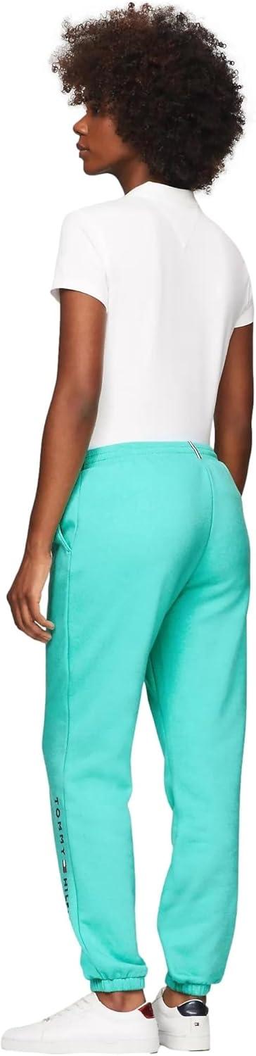 imageTommy Hilfiger Womens Tapered Fleece Jogger SweatpantsAmbitious Green