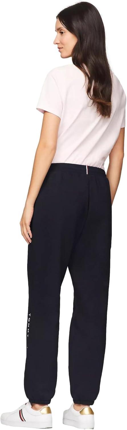 imageTommy Hilfiger Womens Tapered Fleece Jogger SweatpantsDesert Sky Navy