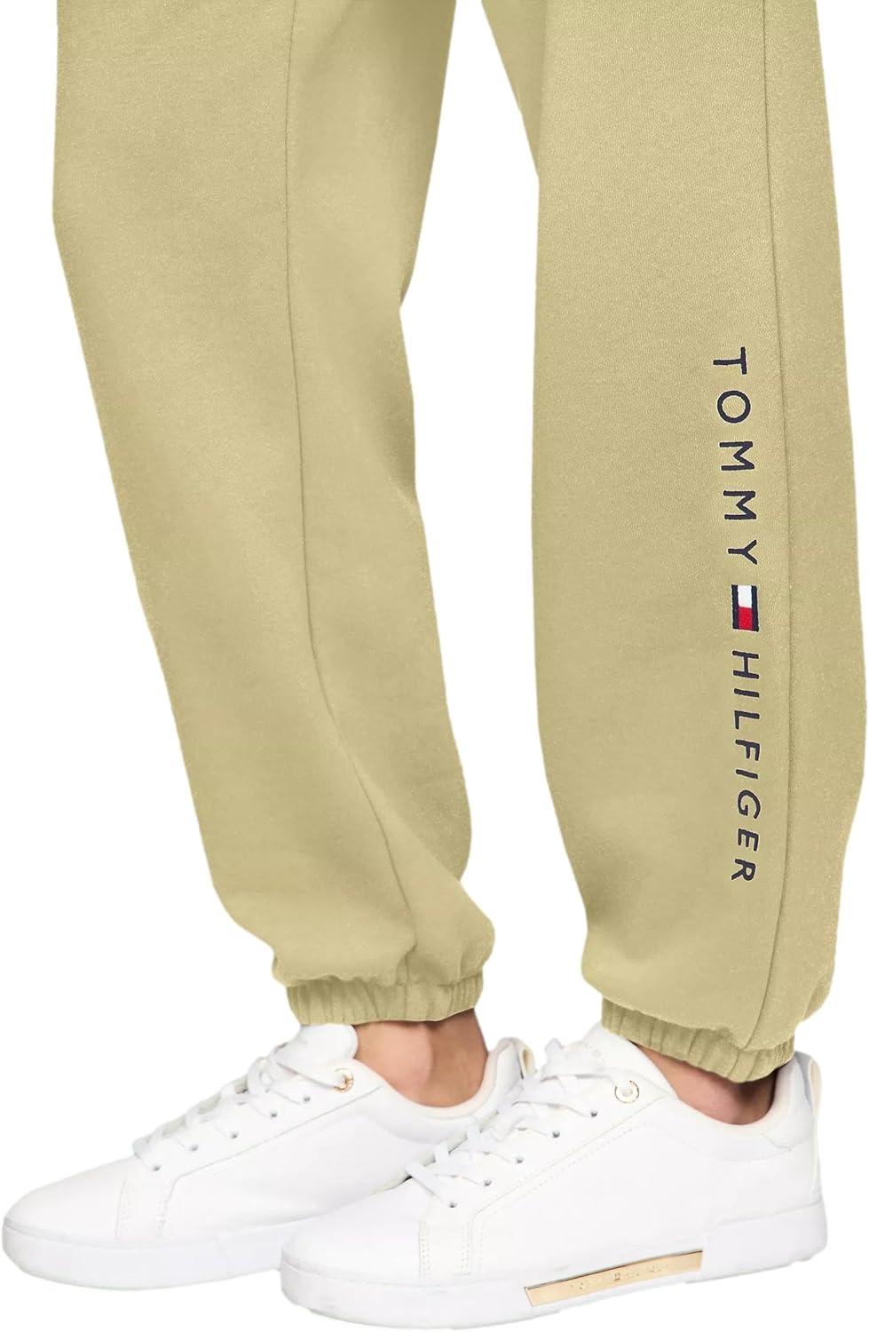 imageTommy Hilfiger Womens Tapered Fleece Jogger SweatpantsFaded Olive