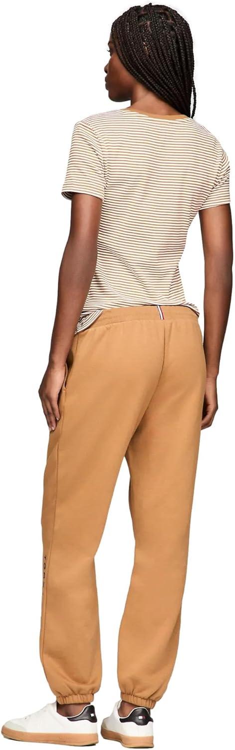 imageTommy Hilfiger Womens Tapered Fleece Jogger SweatpantsGolden Rays