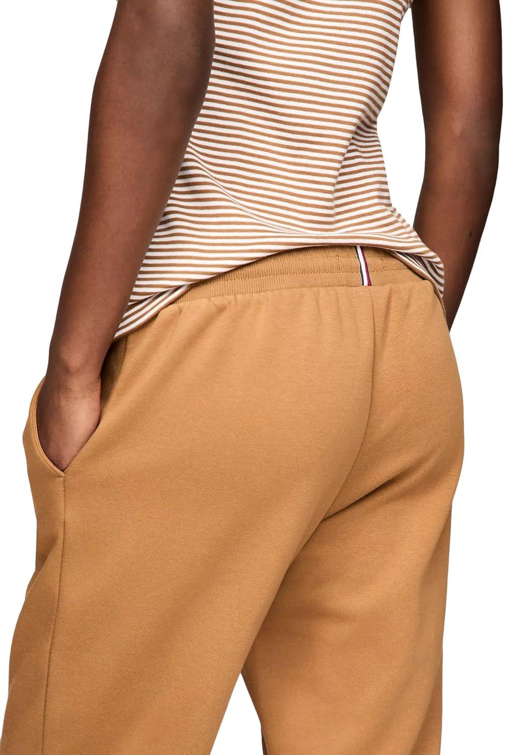 imageTommy Hilfiger Womens Tapered Fleece Jogger SweatpantsGolden Rays