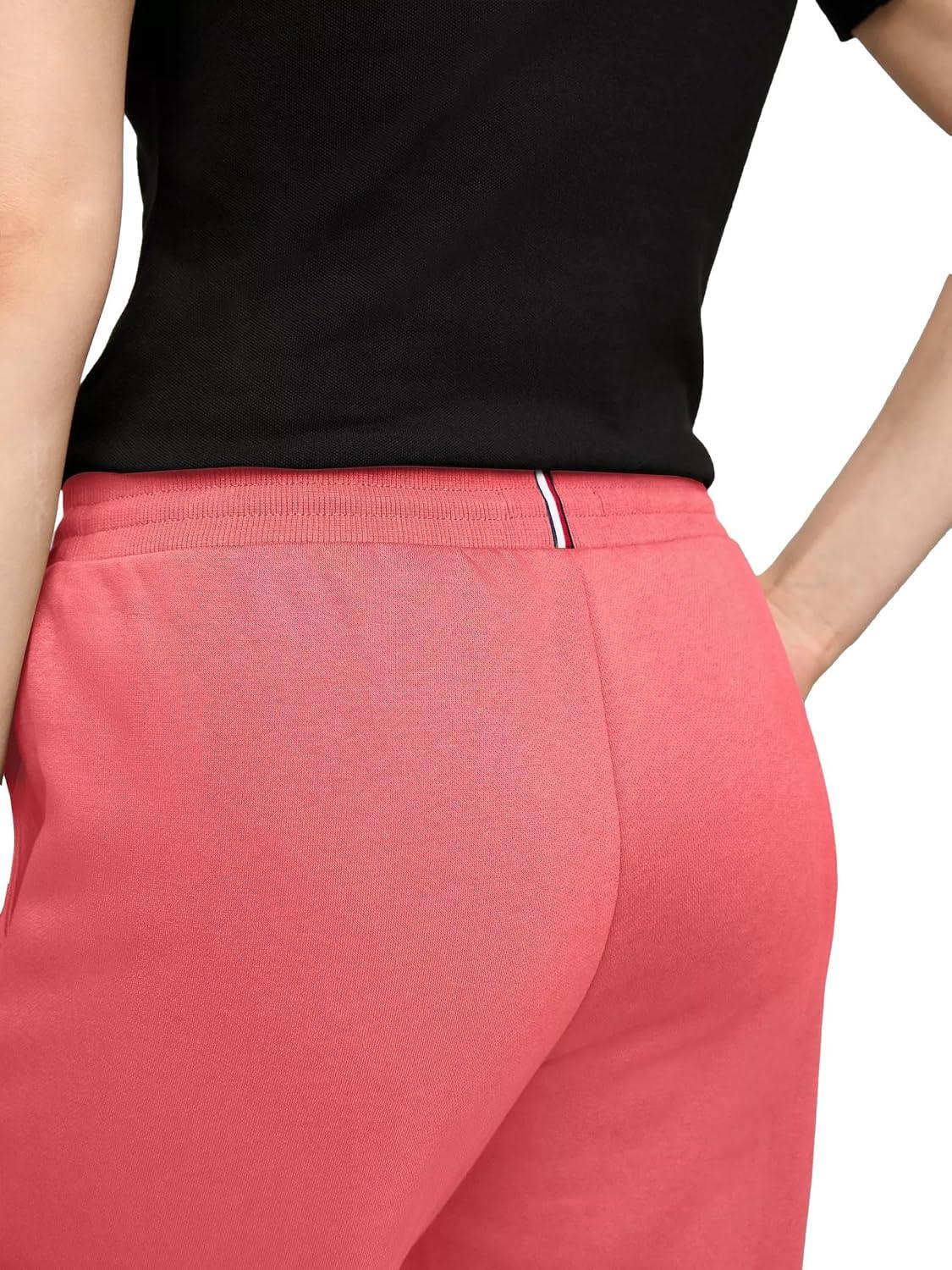 imageTommy Hilfiger Womens Tapered Fleece Jogger SweatpantsLight Crimson