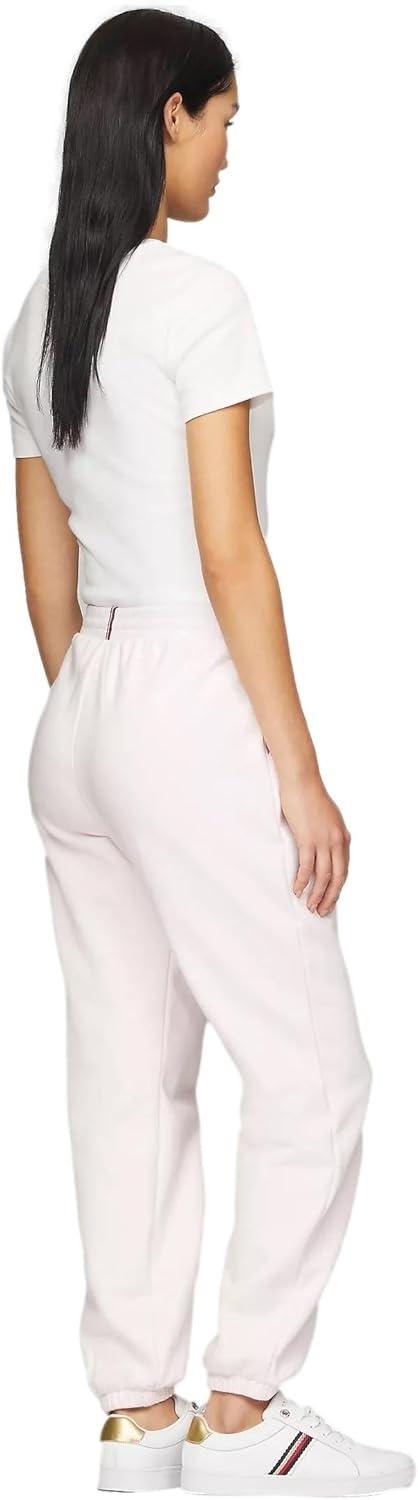 imageTommy Hilfiger Womens Tapered Fleece Jogger SweatpantsLight Pink
