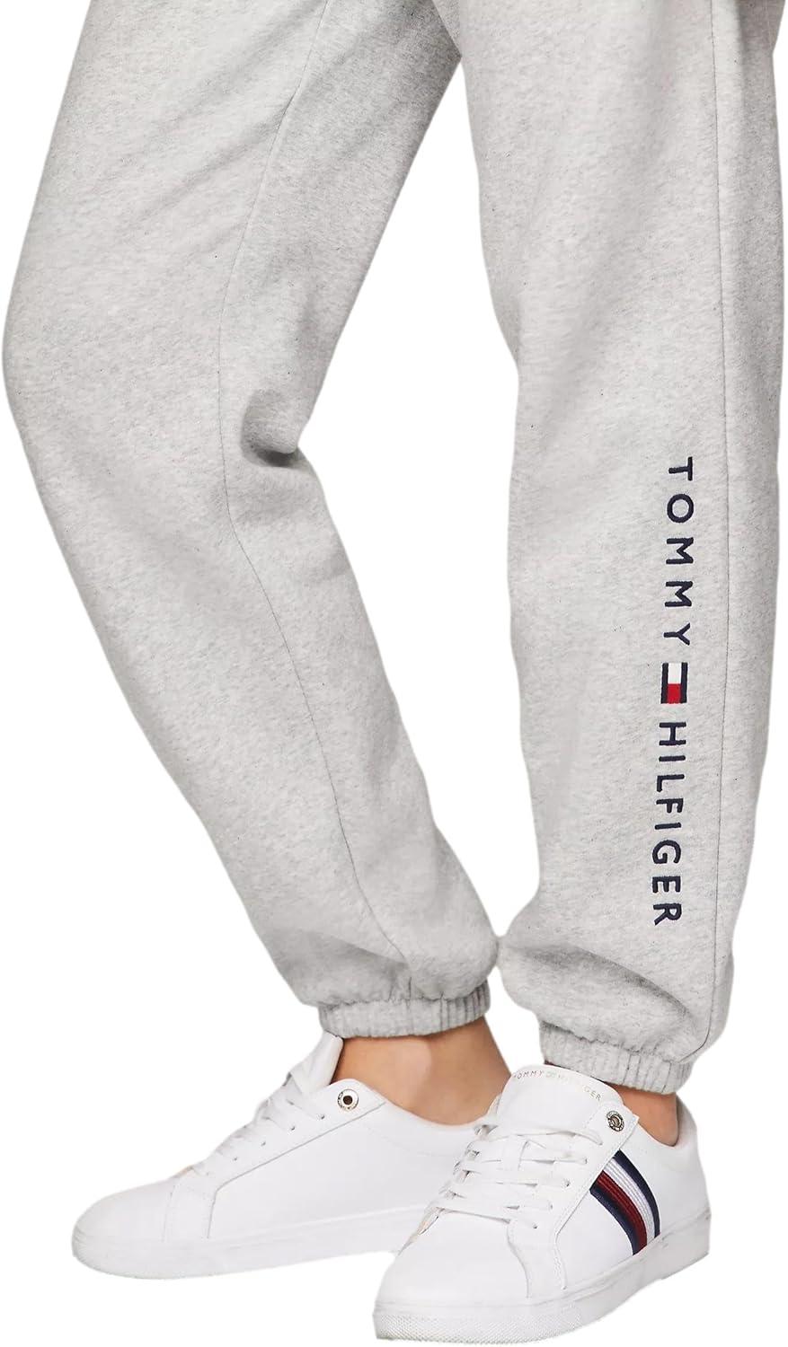 imageTommy Hilfiger Womens Tapered Fleece Jogger SweatpantsSmoke Grey Heather
