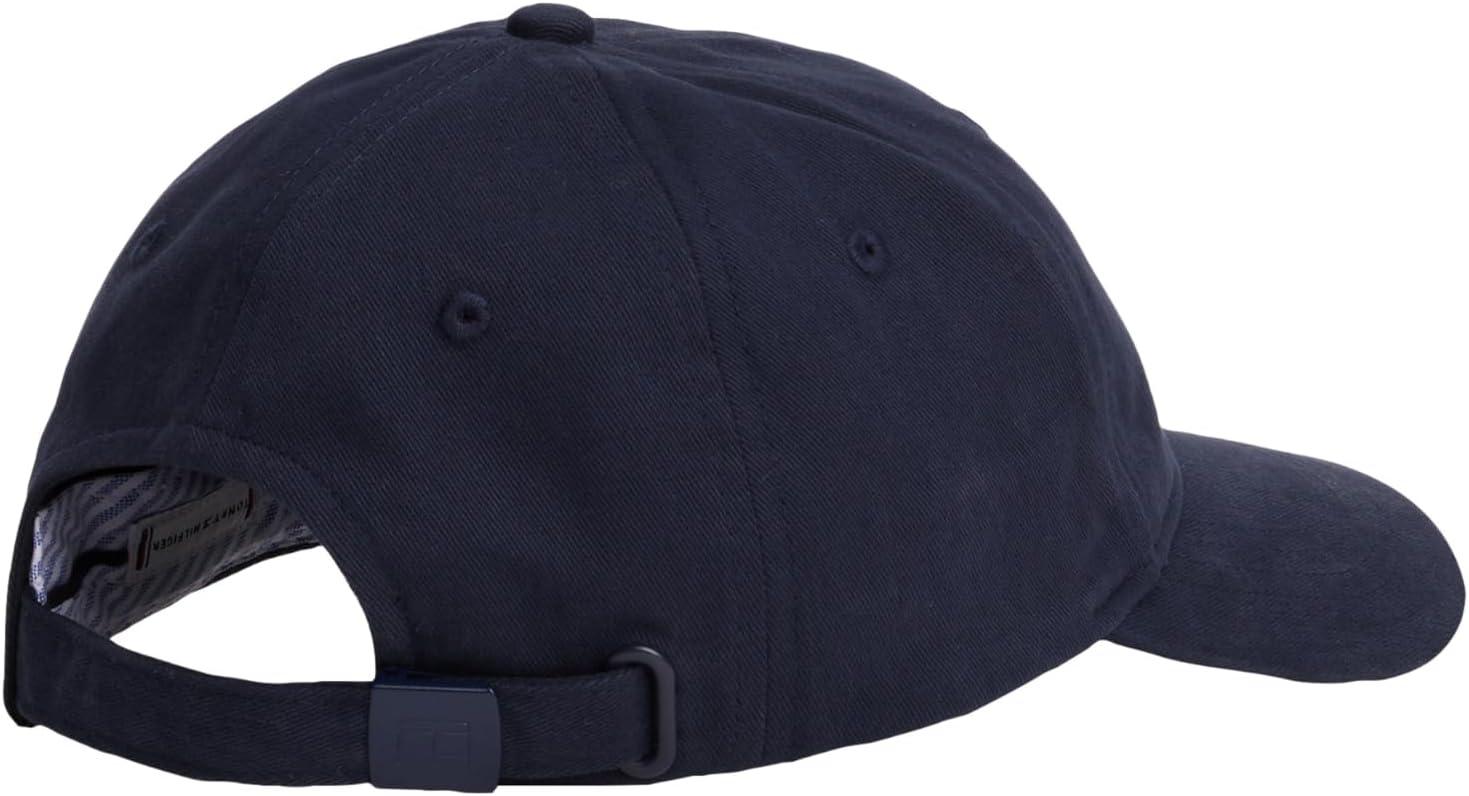 imageTommy Hilfiger Womens Tommy Hilfiger Hats for Women Cotton Logo Adjustable Baseball CapSpace Blue