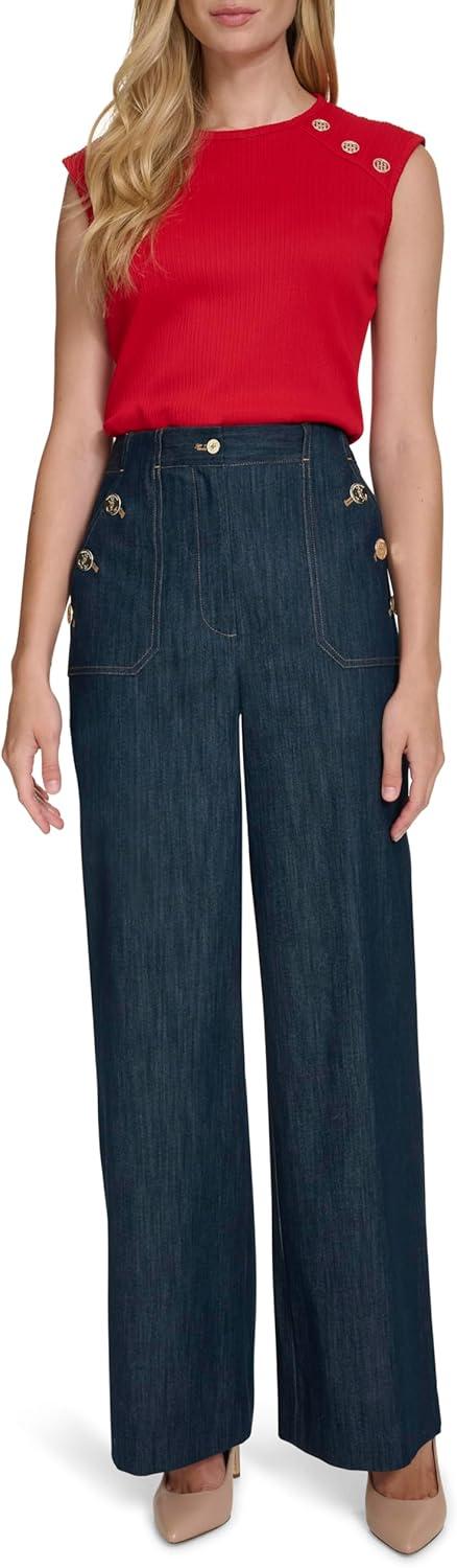 imageTommy Hilfiger Womens Tommy Hilfiger Womens Sailor PantNavy Denim
