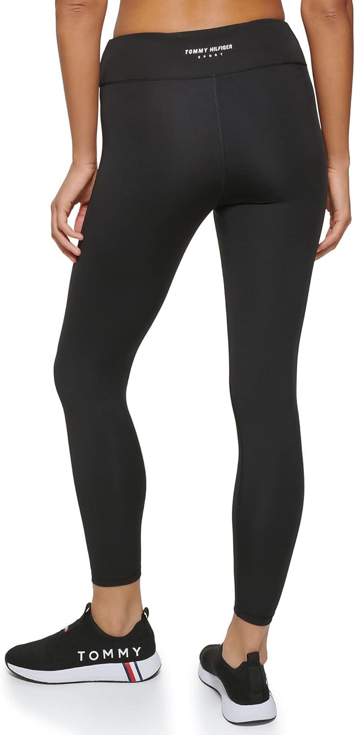 imageTommy Hilfiger Womens Twist Front High Rise 78 LeggingBlack