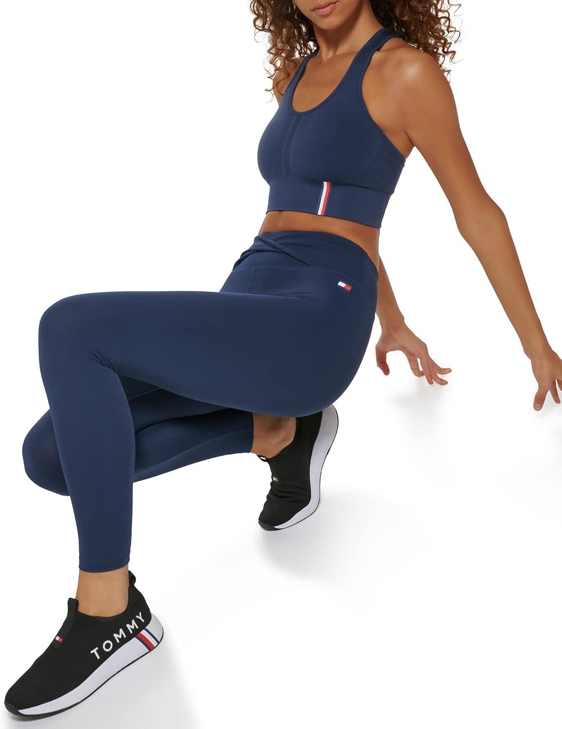 imageTommy Hilfiger Womens Twist Front High Rise 78 LeggingNavy