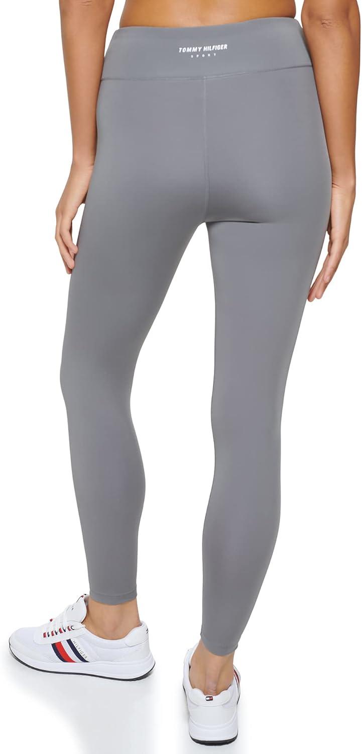 imageTommy Hilfiger Womens Twist Front High Rise 78 LeggingSteel Grey