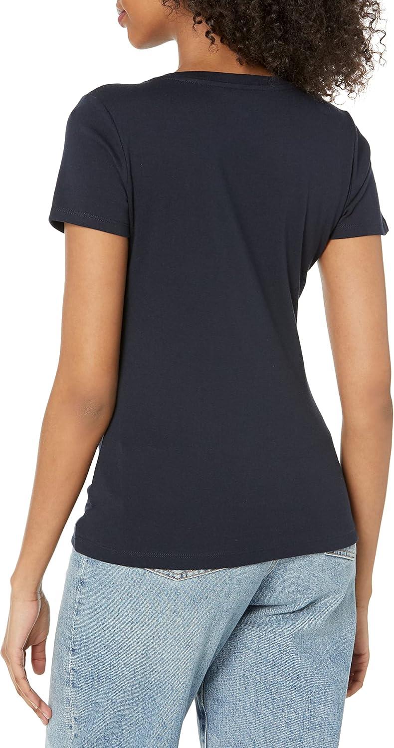imageTommy Hilfiger Womens Vneck ShirtNavy