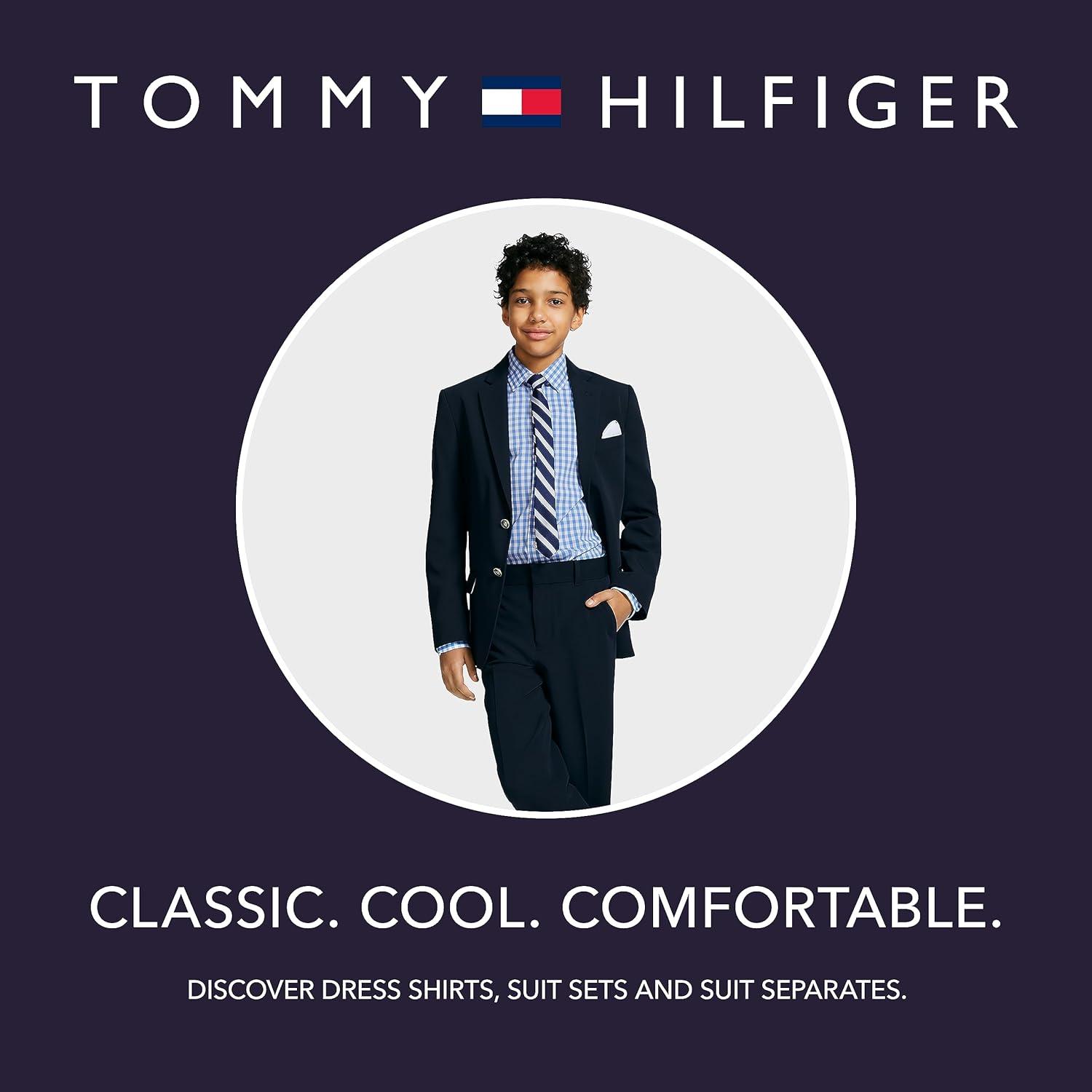 imageTommy Hilfiger boys 3piece Sweater Dress Shirt and Pants SetFlag Blue Stripes